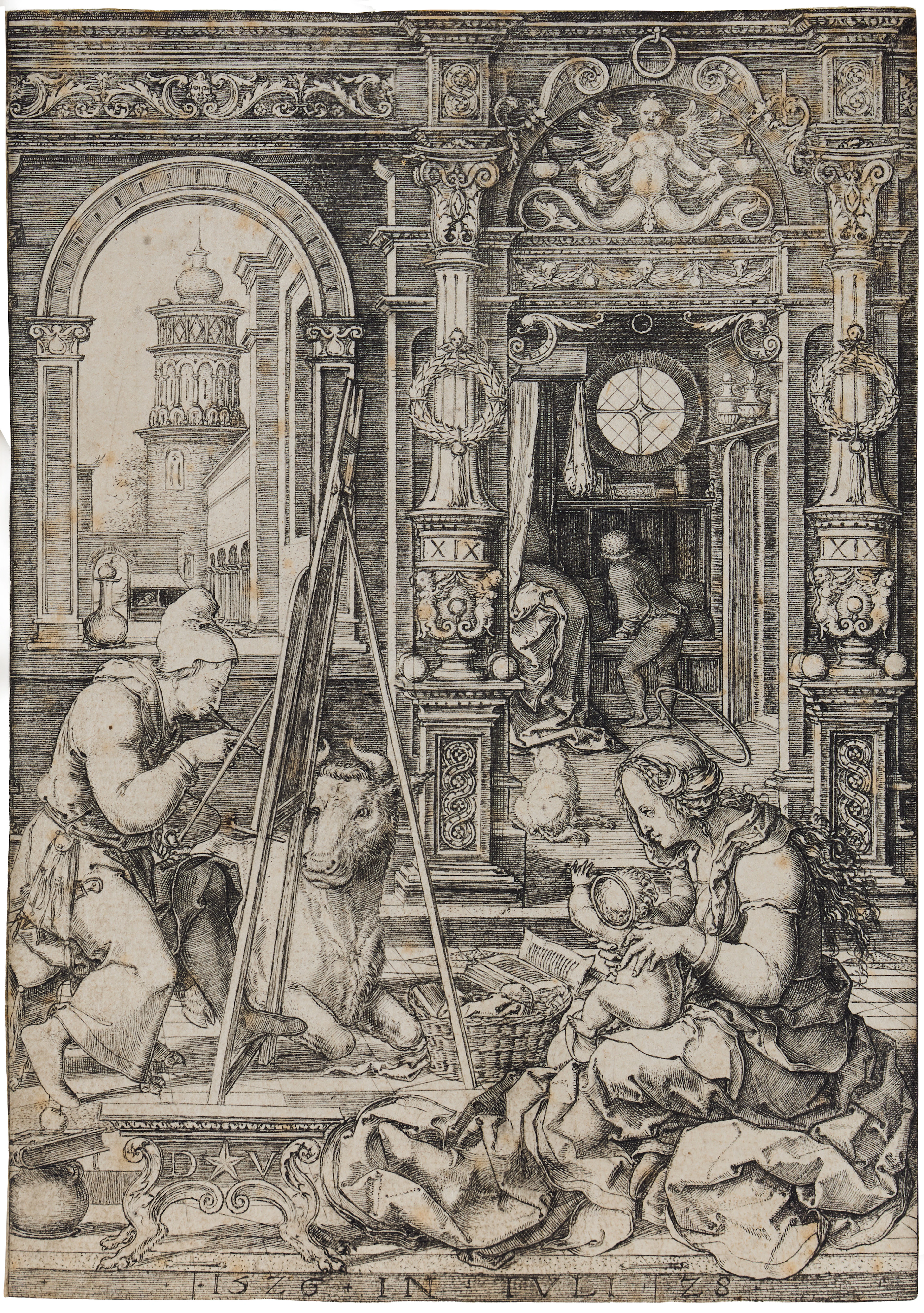 DIRCK JACOBSZ VELLERT (THE NETHERLANDS ACTIVE 1511‑1544). ”Saint Luke