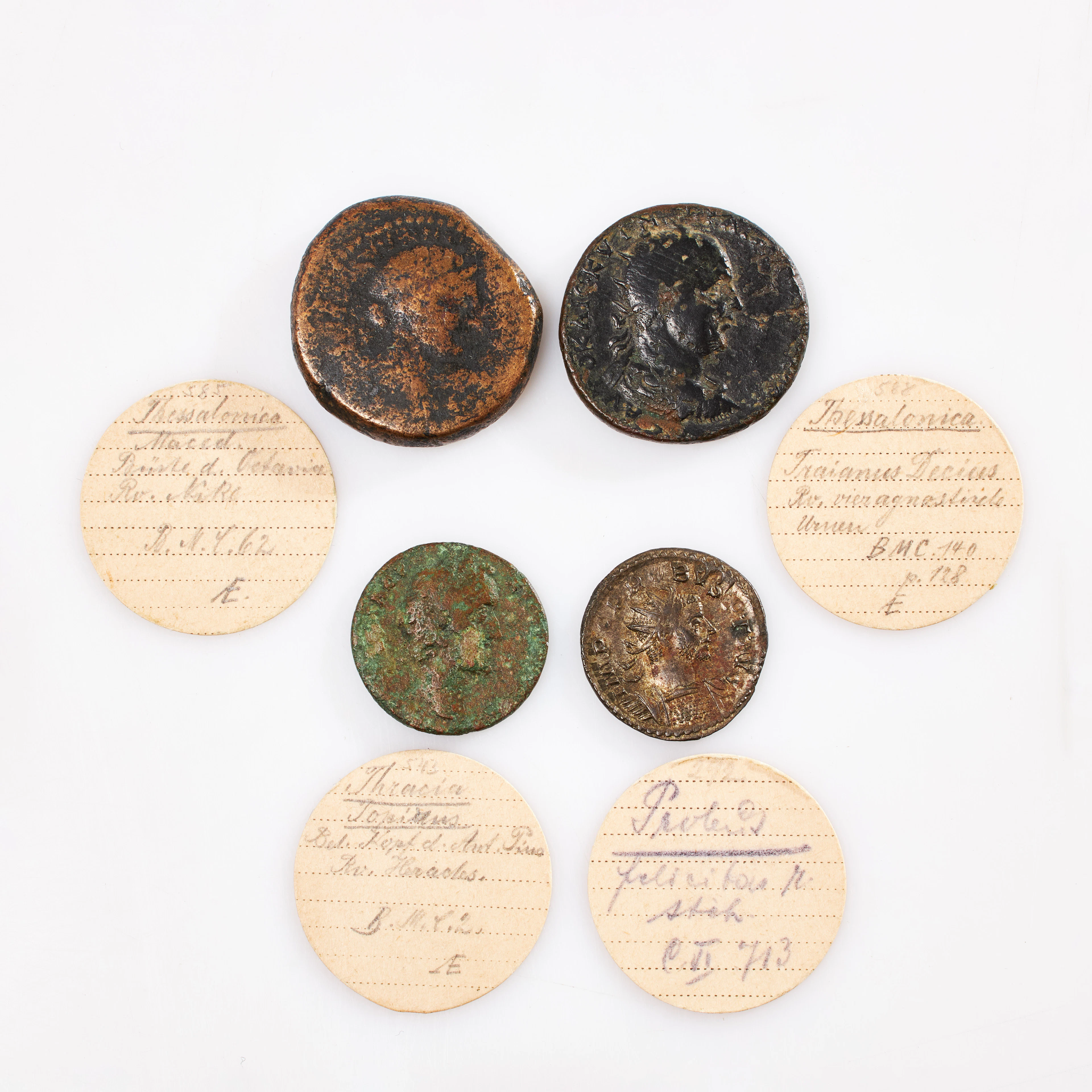 BRONSMYNT, 4 st, romerska Probus (billon), kejsare 276-282, Trajanus