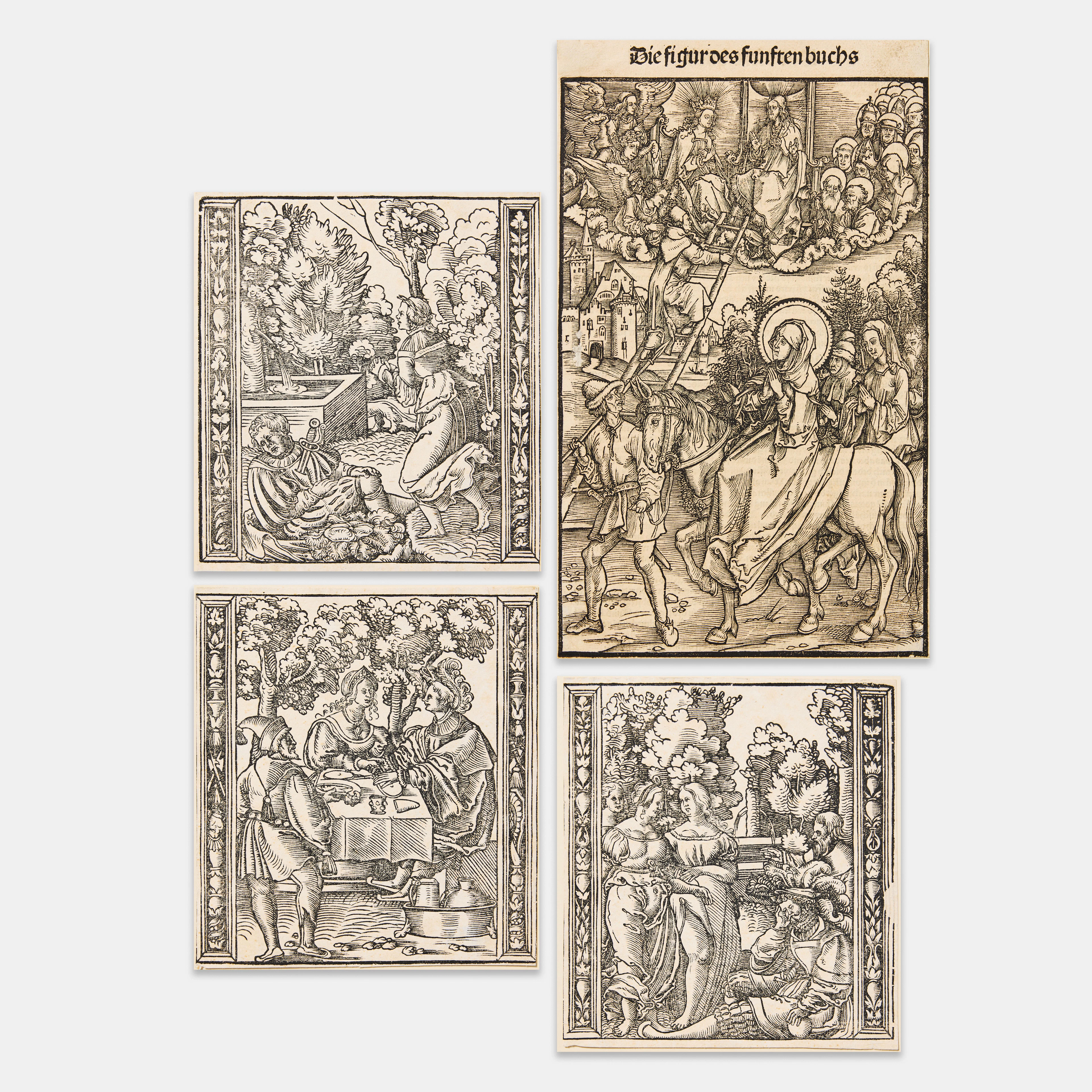 GERMAN SCHOOL 16TH CENTURY. "St. Bridget on Horseback".