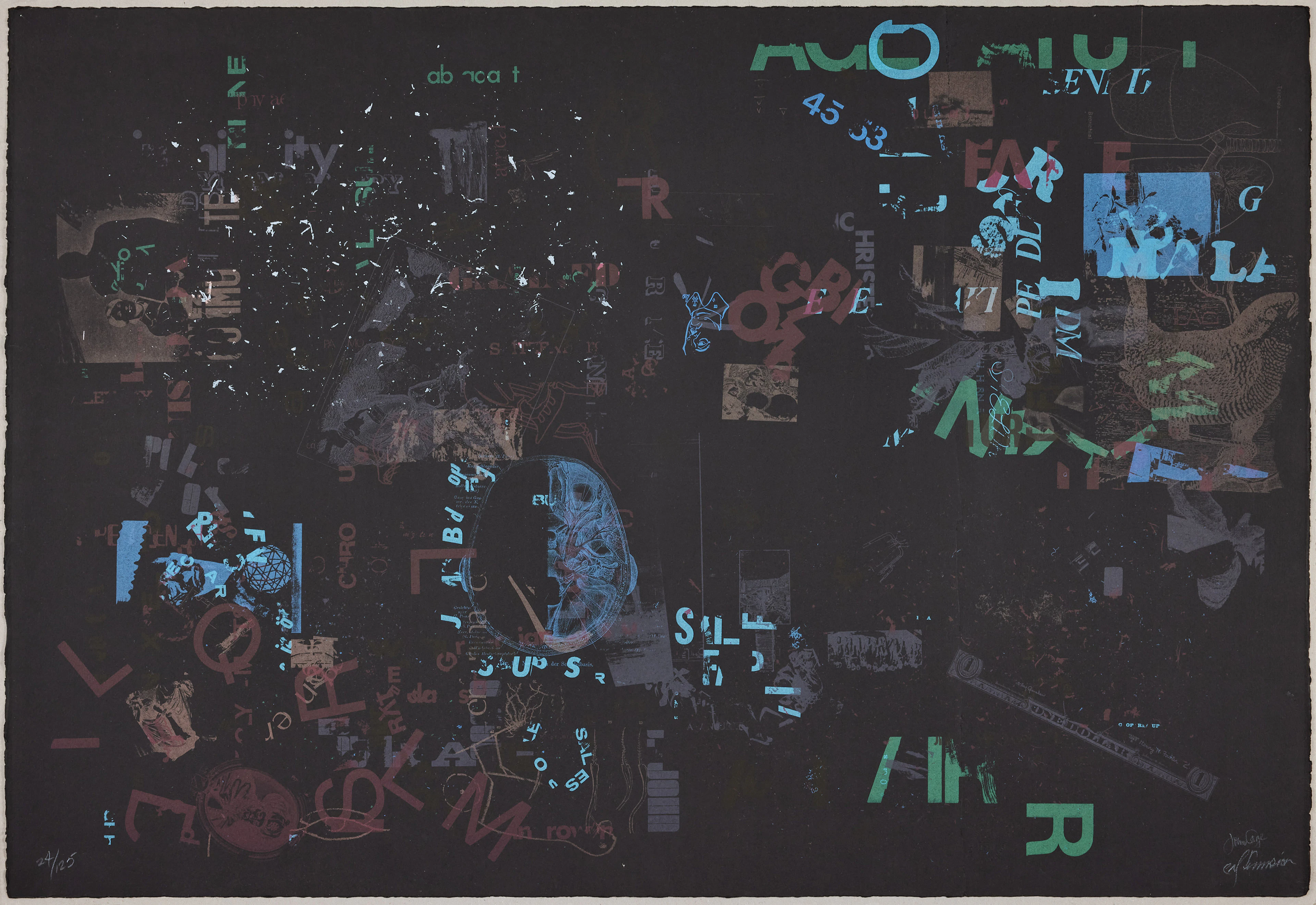 JOHN CAGE. "Not Wanting To Say Anything About Marcel, Lithograph A,".