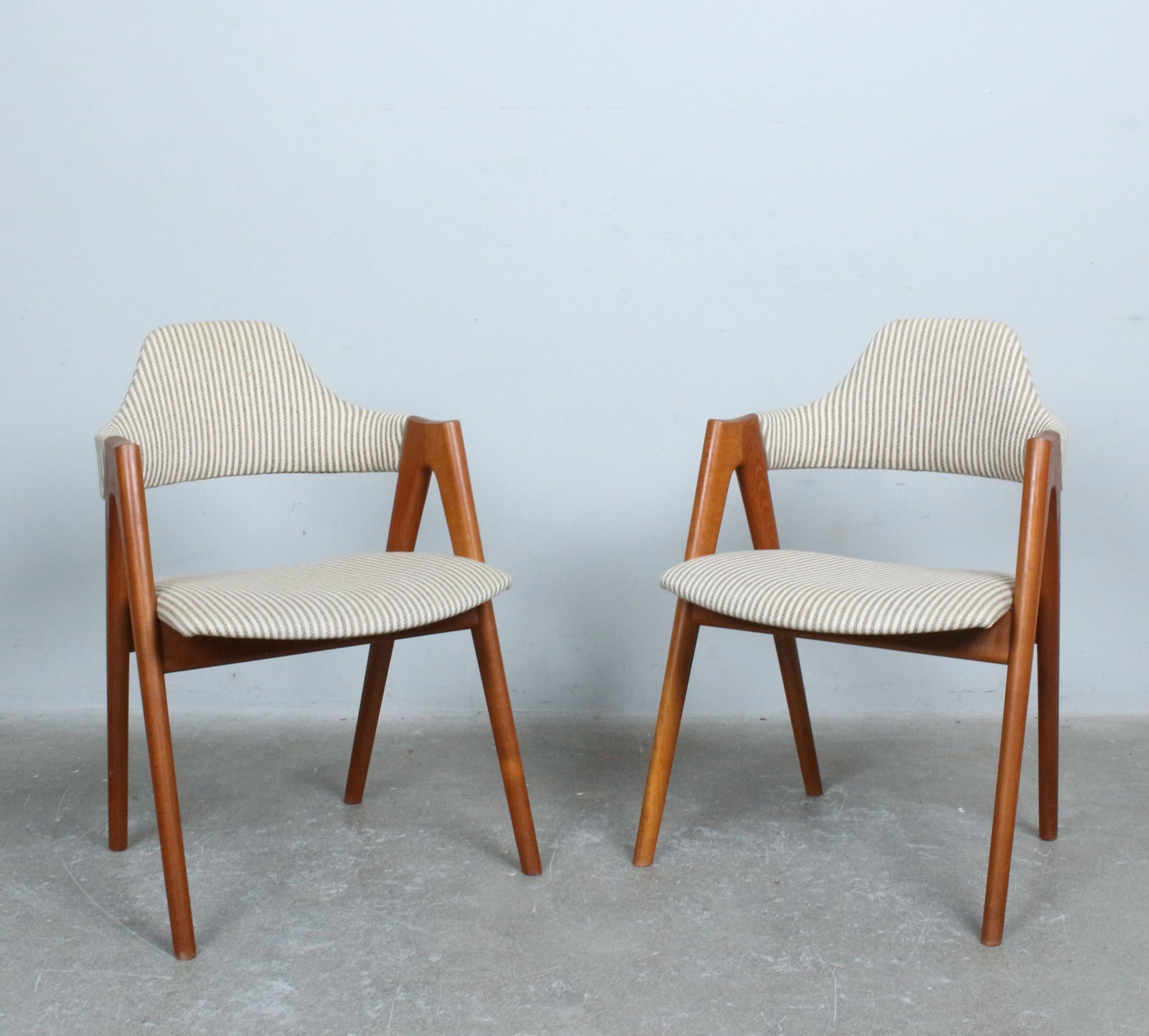 KAI KRISTIANSEN. Paar Armlehnstühle, Modell "Compass", Teak, Dänemark, 1960er.