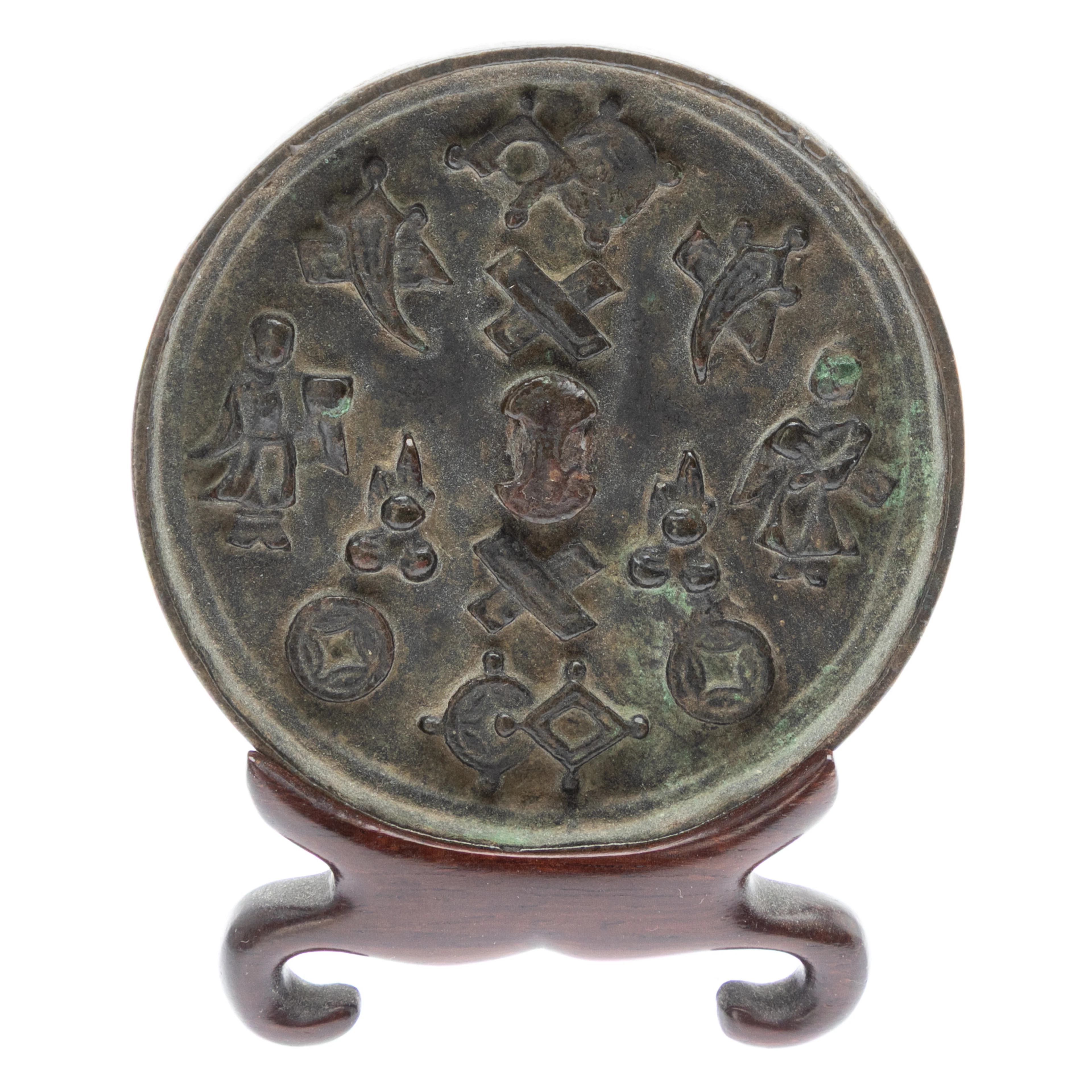 Kleiner Bronzespiegel, China, Qing-Dynastie.
