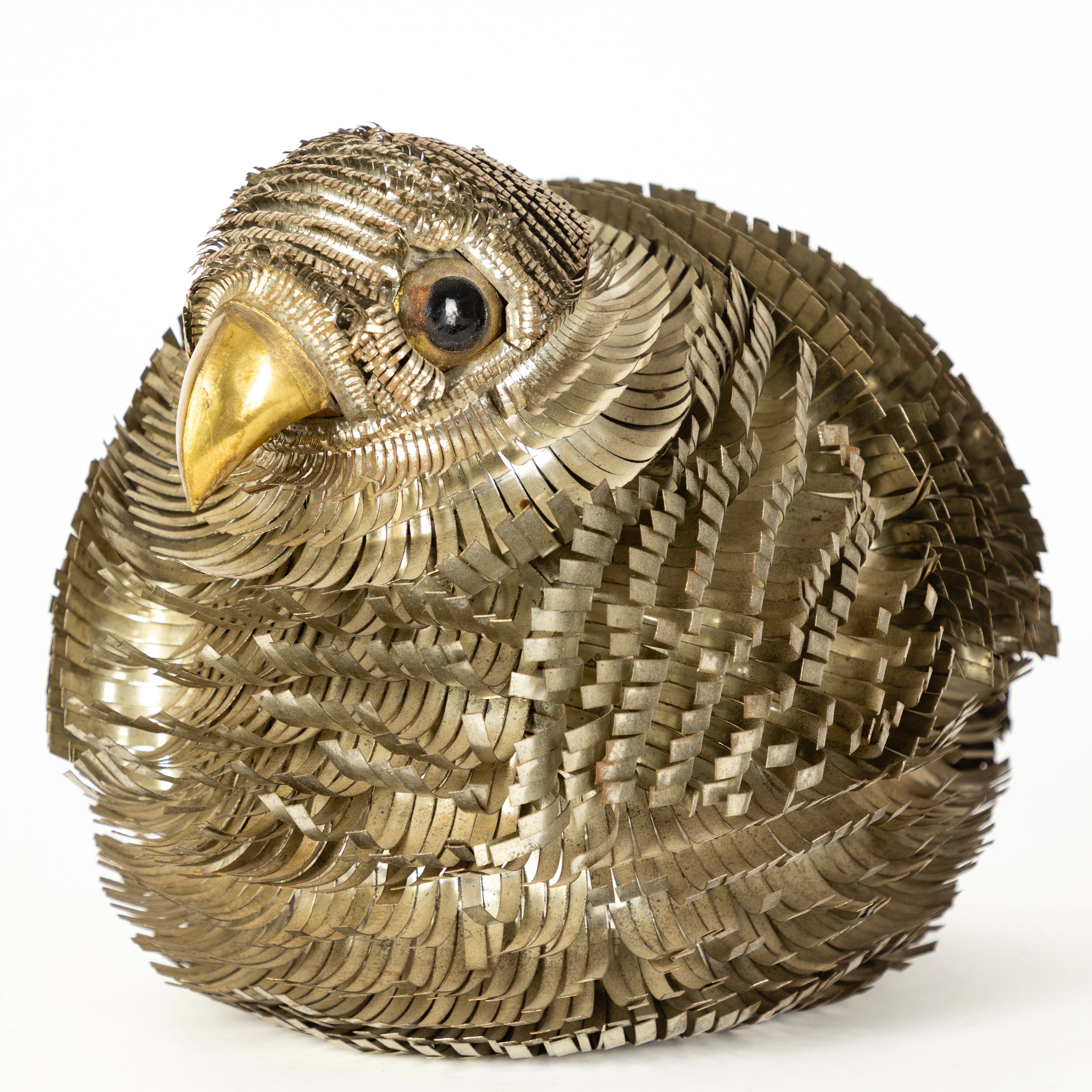 ALEXANDER BLAZQUEZ. ZUGESCHRIEBEN. Vogel Skulptur, "Polo", Zinn und