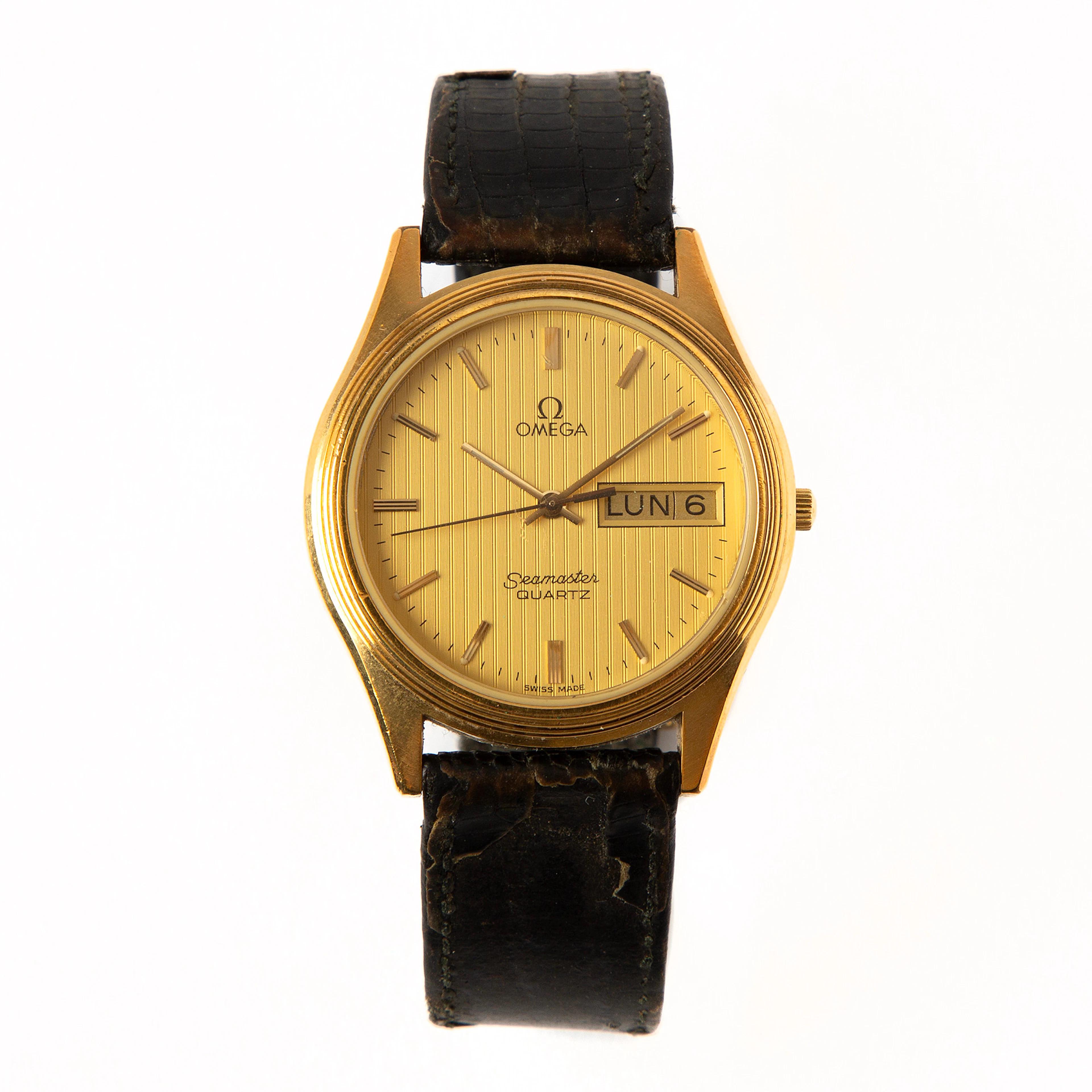 OMEGA, Seamaster, 34 mm, doublé/stål, 1980-tal.
