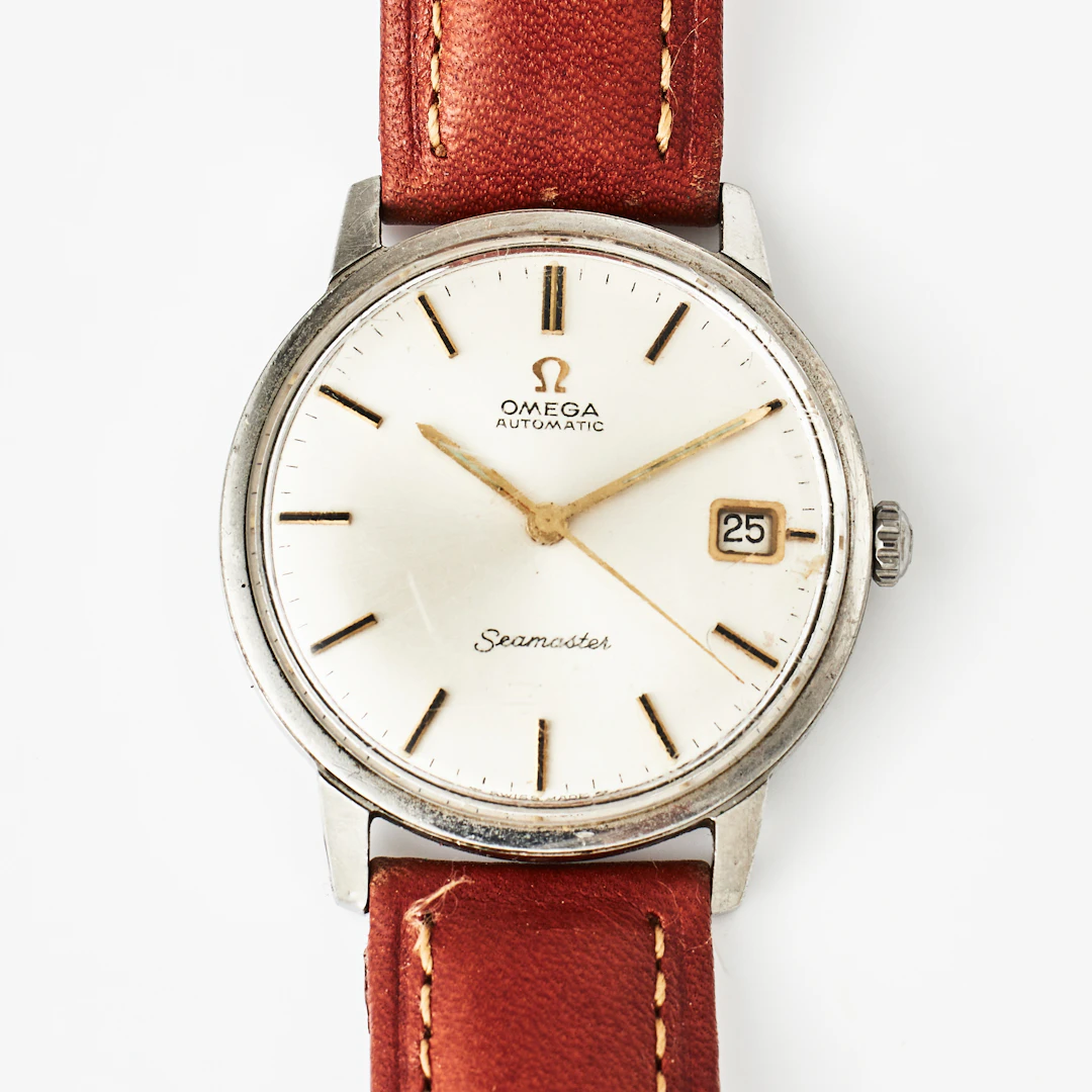 OMEGA, armbandsur, stål, automatic, 1960-tal, datum, plexi.