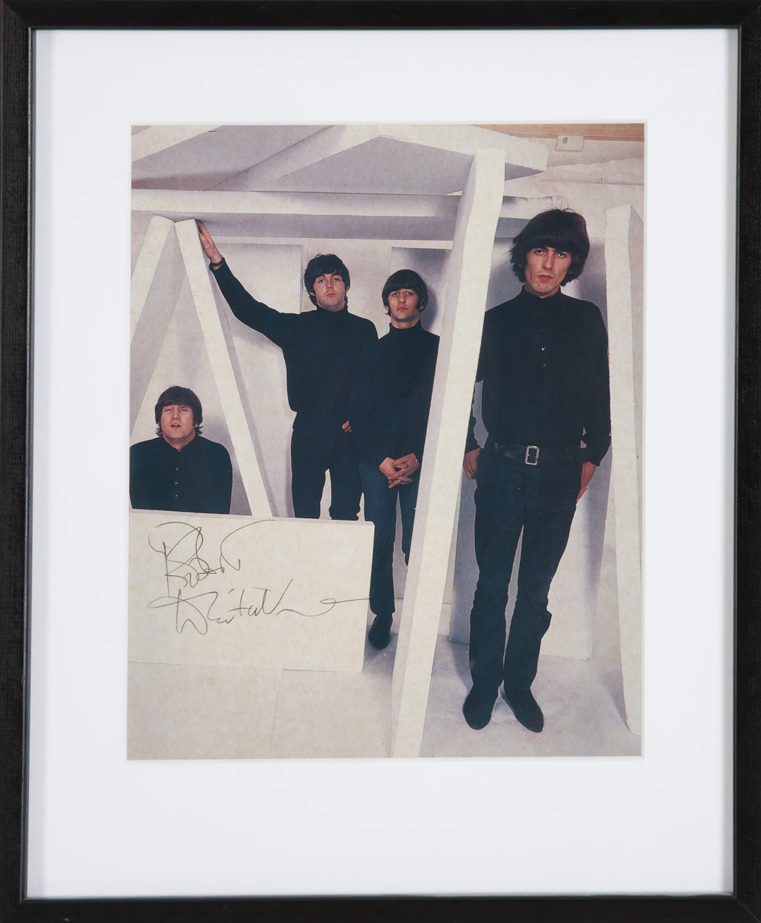 ROBERT WHITAKER (1939-2011). signerad bild, The Beatles, senare print