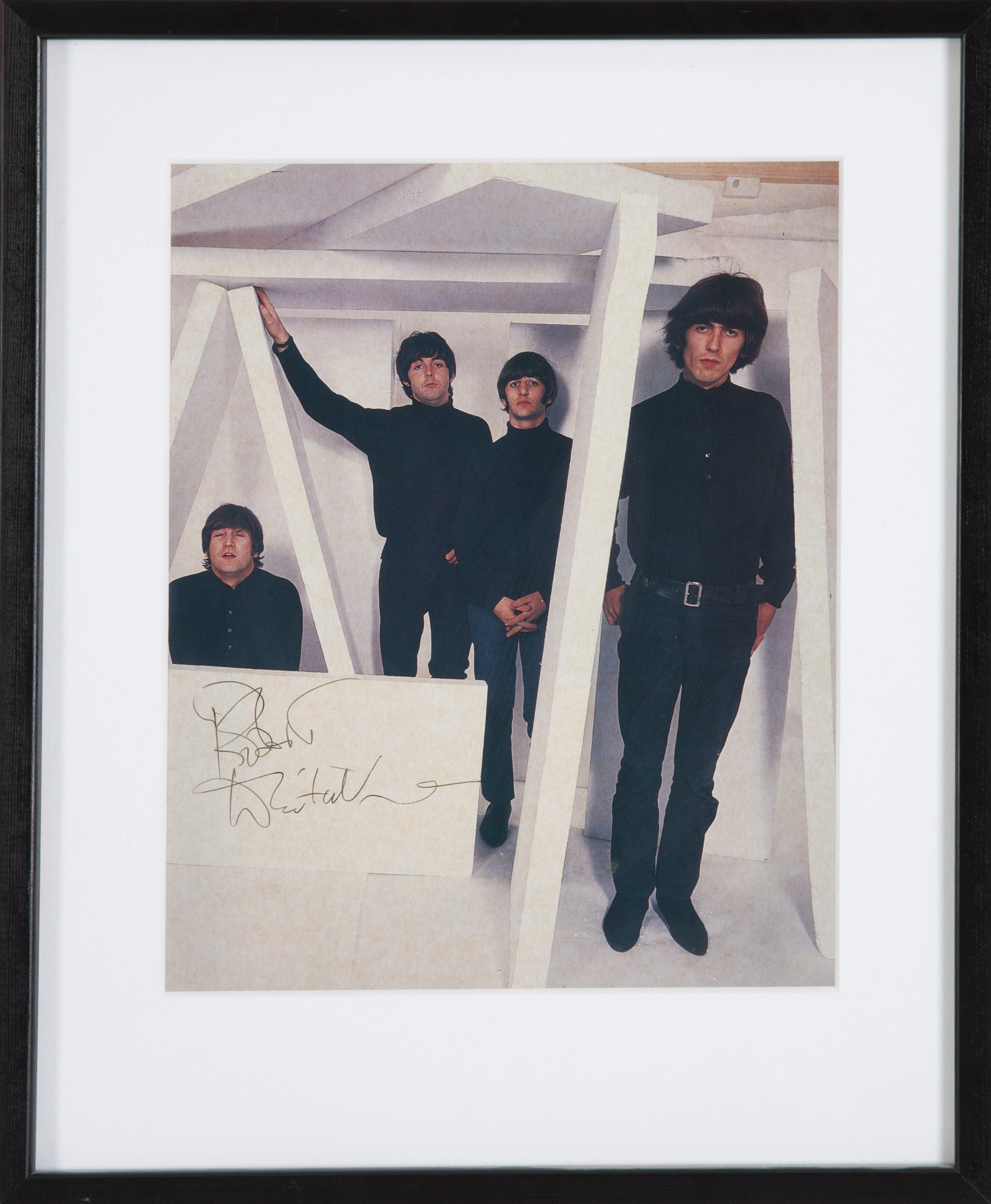 ROBERT WHITAKER (1939-2011). signerad bild, The Beatles, senare print