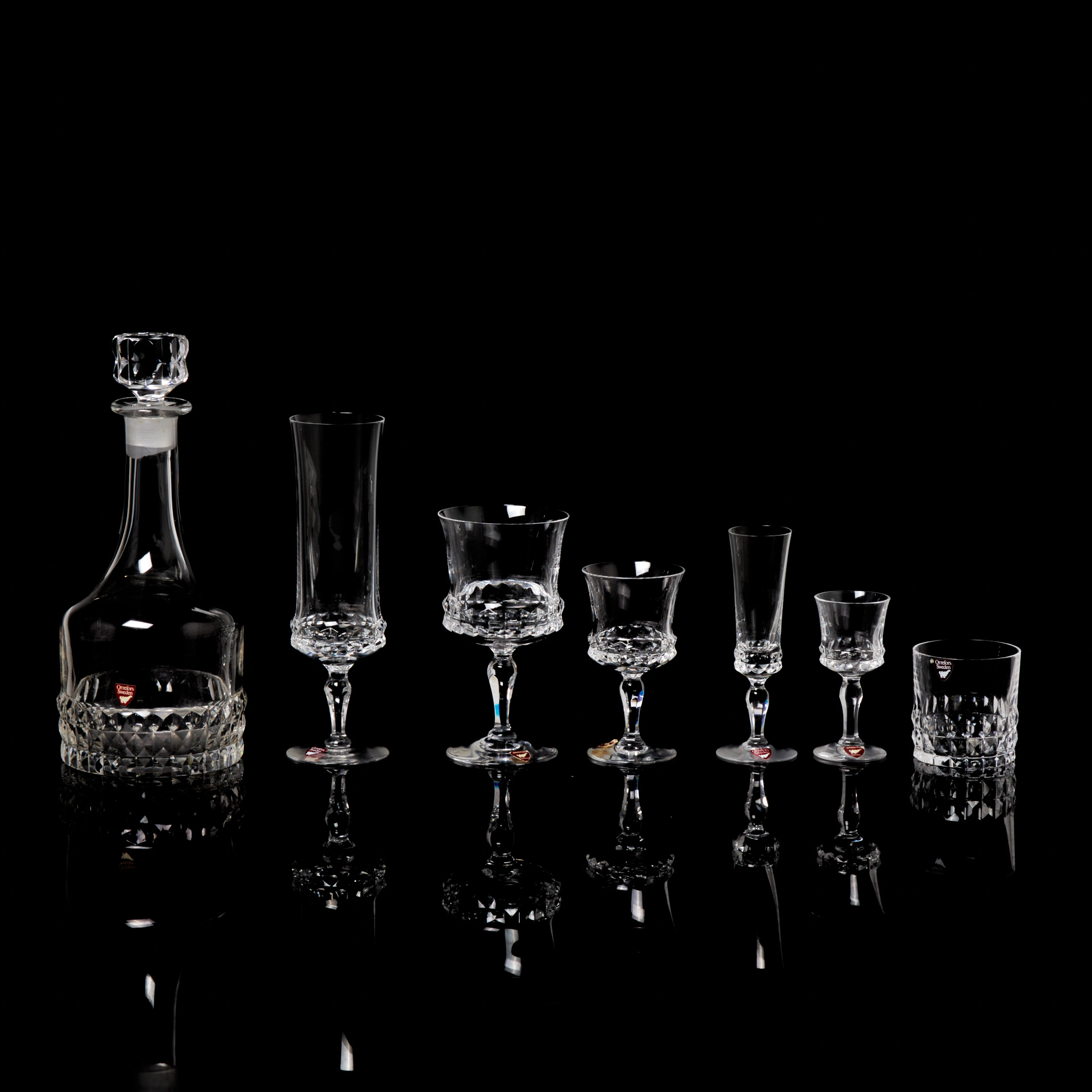 GLASSERVIS, 80 dlr, "Silvia", Orrefors.