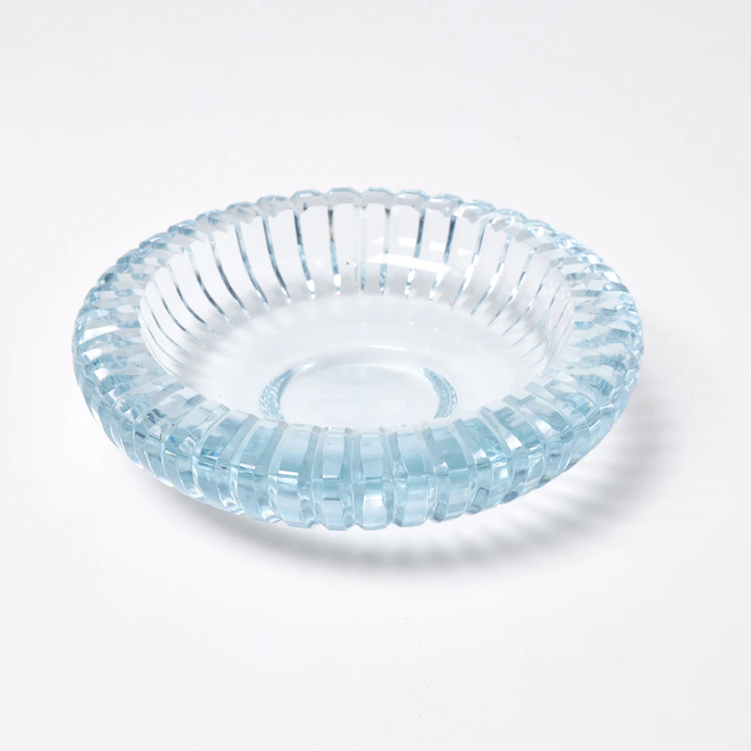 EDVIN ÖHRSTRÖM. Skål, blåtonat glas, Orrefors.