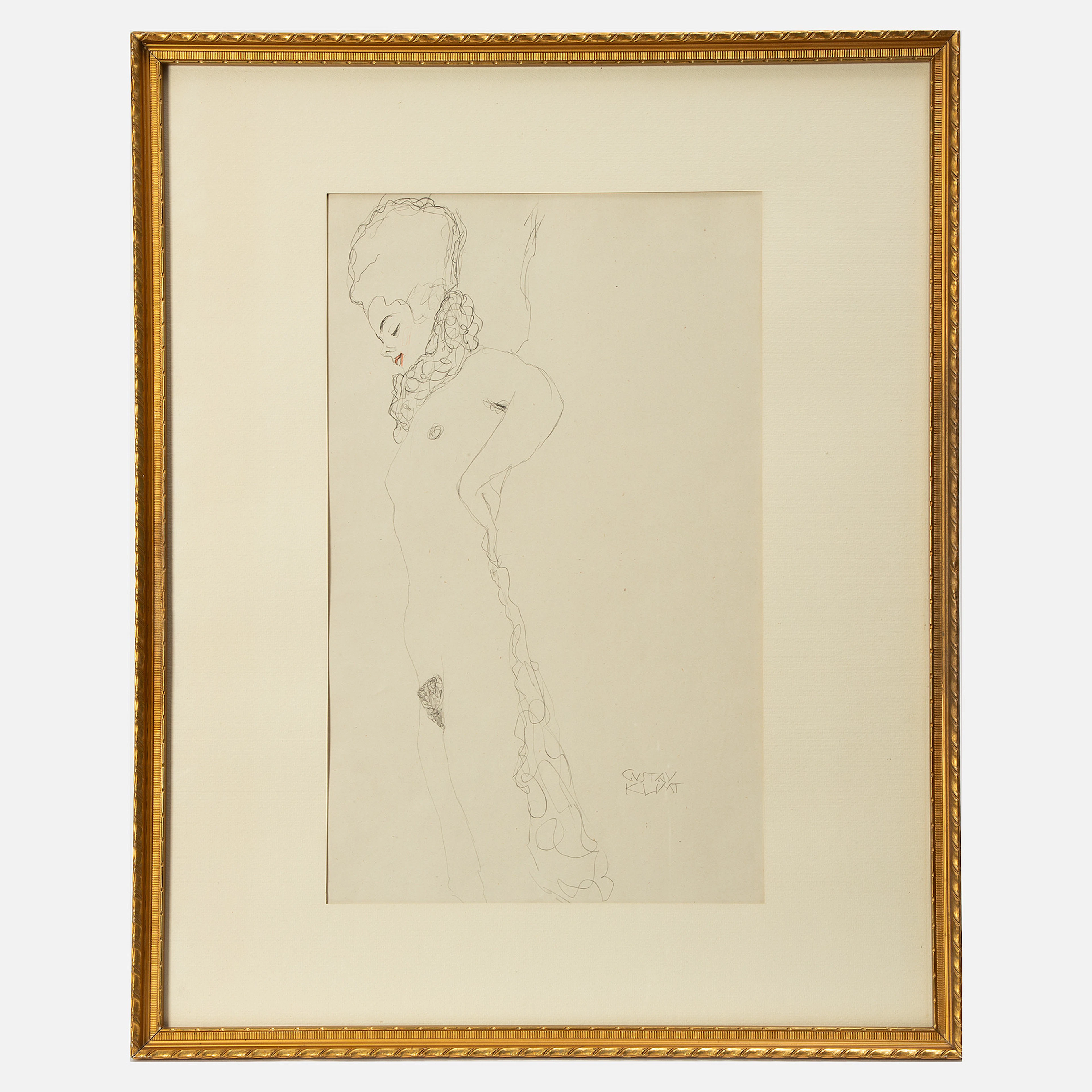GUSTAV KLIMT. EFTER. Från mappen "Fünfundzwanzig Handzeichnungen"