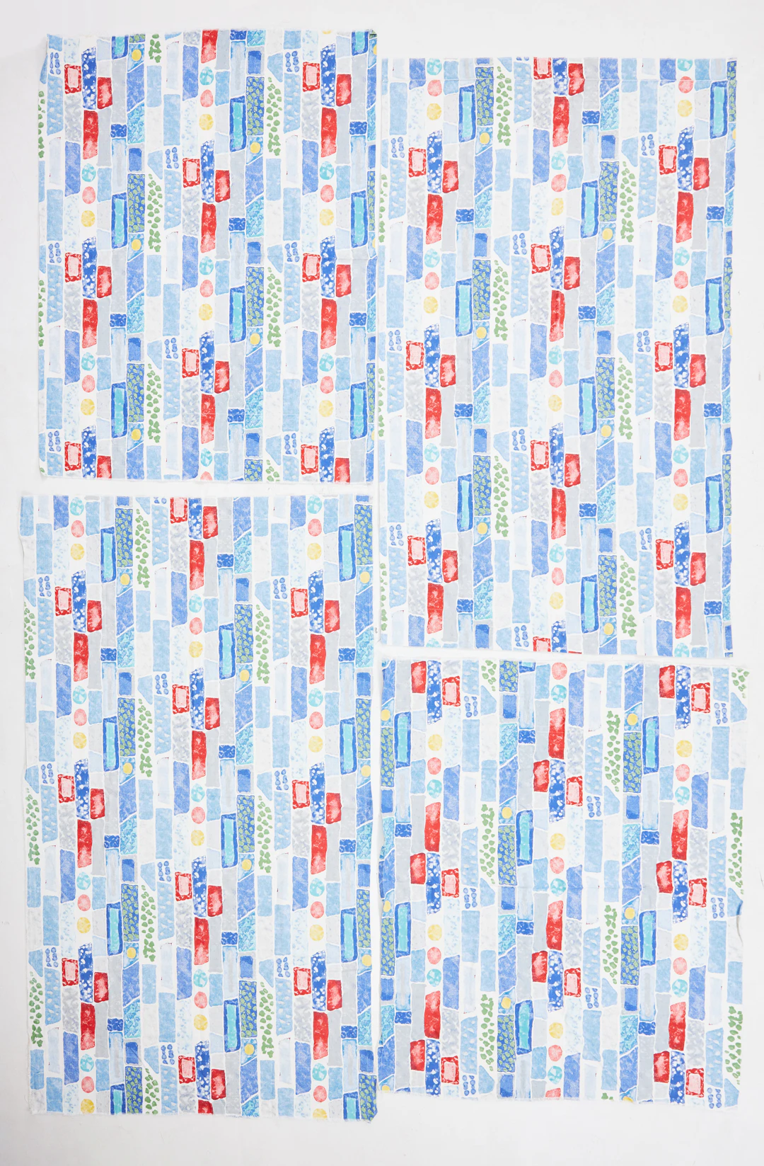 JOSEF FRANK. Parti tyger, "Street", linne, tryckta hos Almedahls