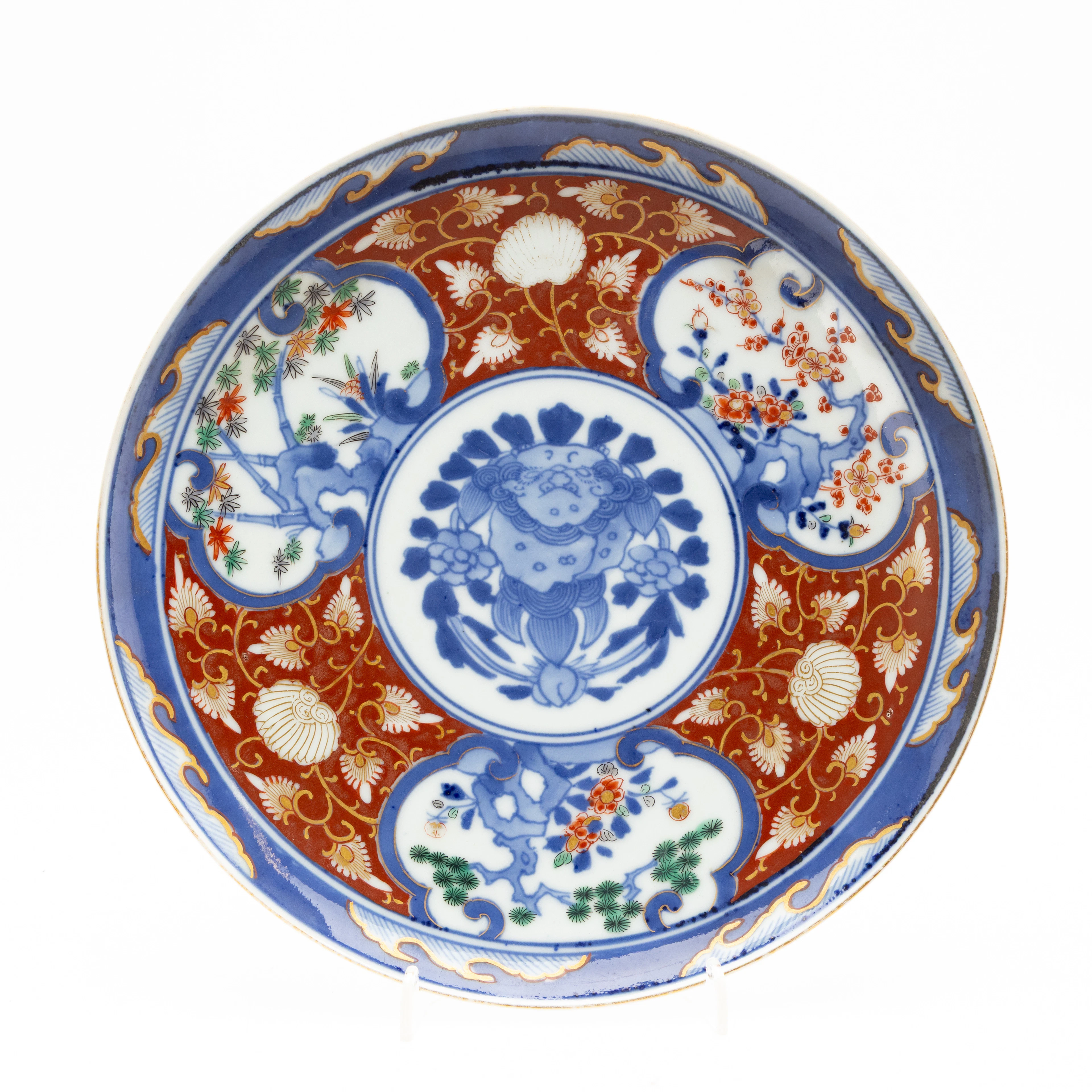Imari-Flachteller, Wanli-Marke, Japan, 19. Jh.