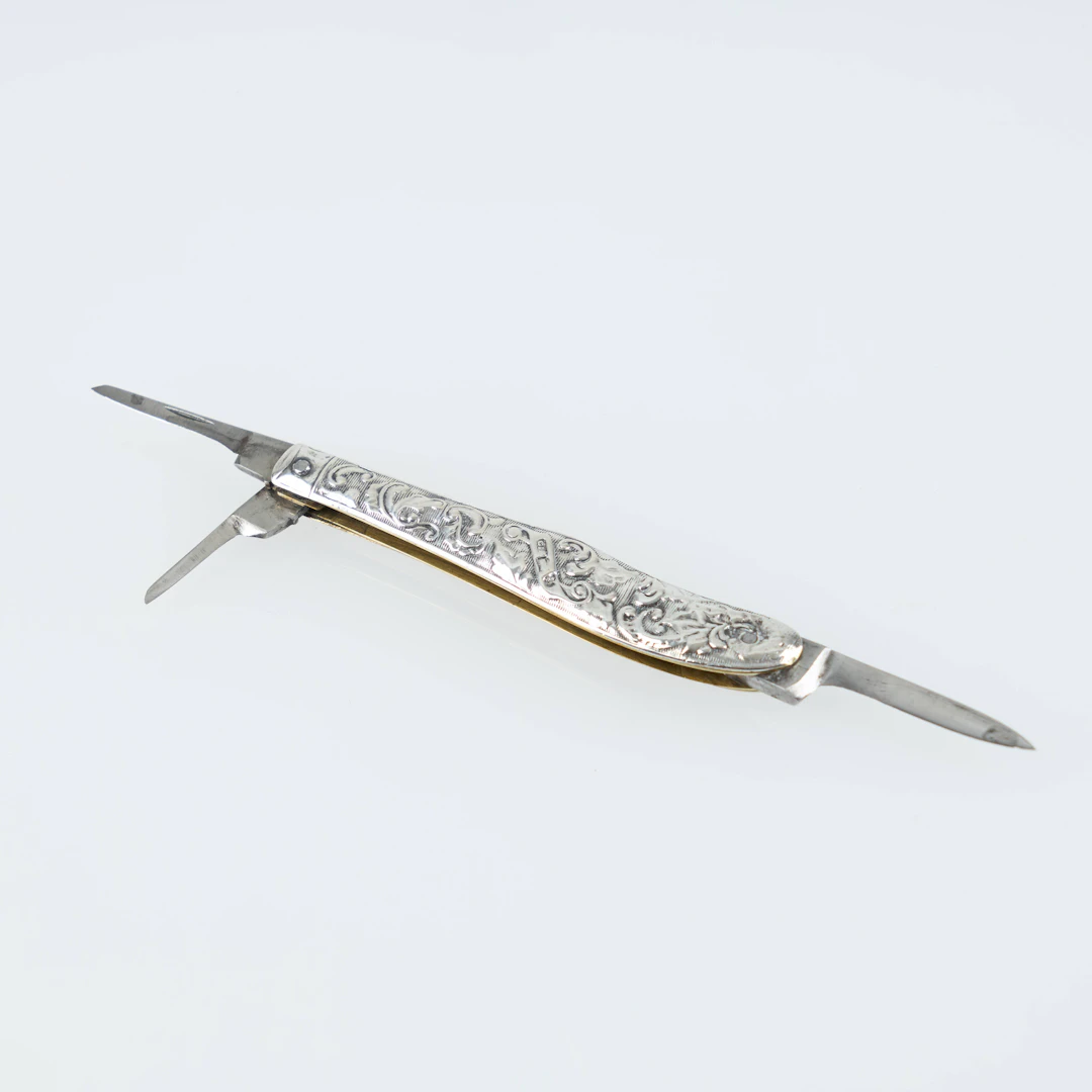 FICKKNIV, silver, Svensk importstämpel, tidigt 1900-tal.