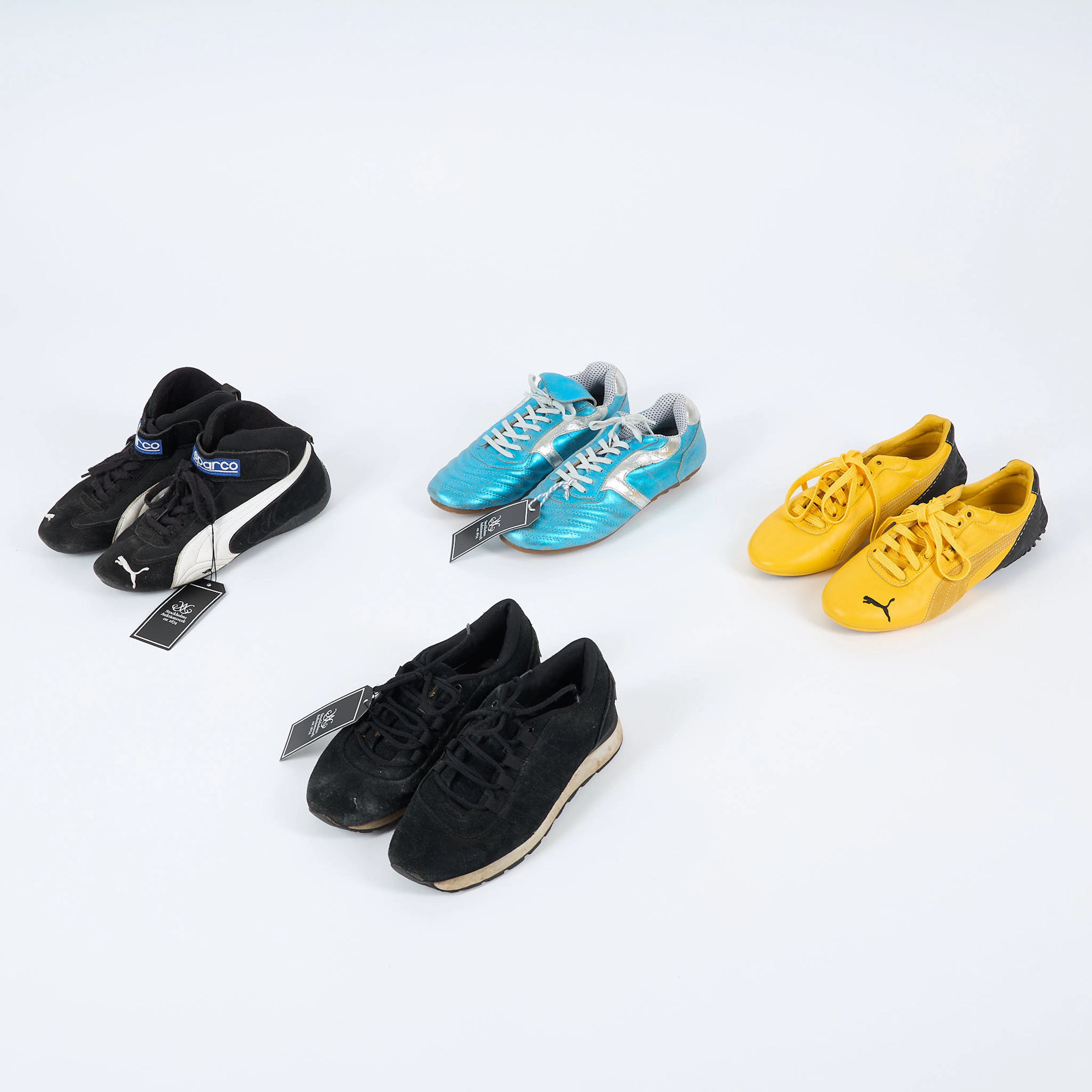 FENDI, PUMA, Nc Line, 4 par sneakers.