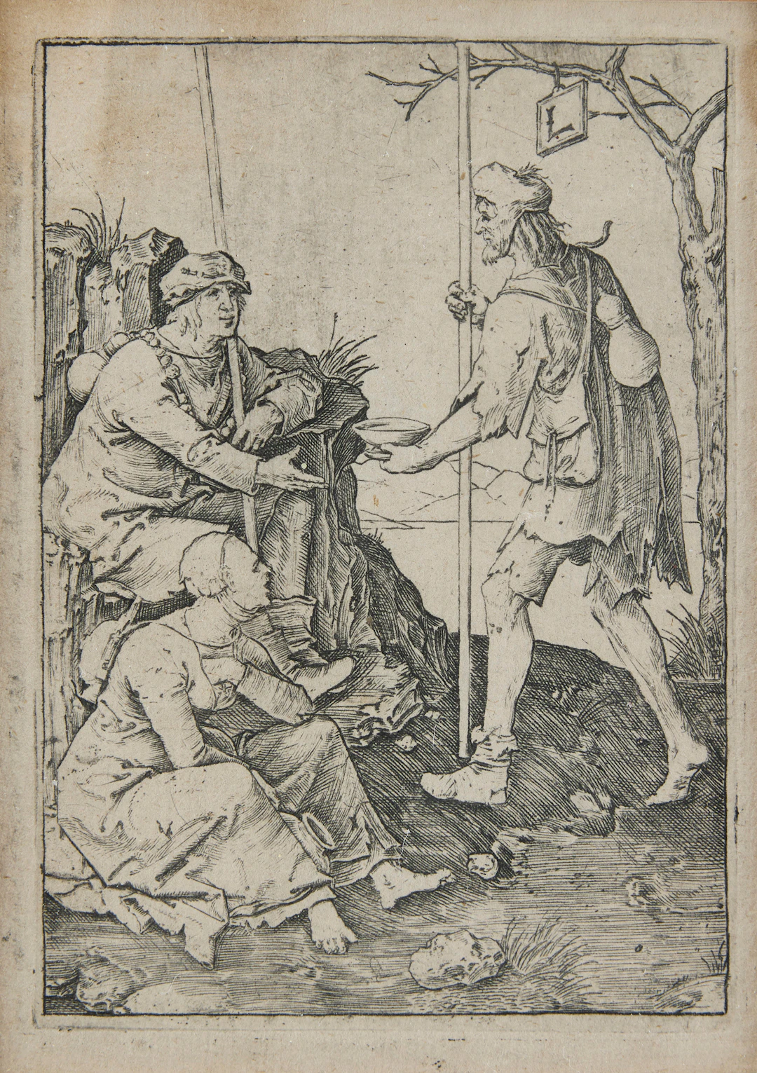 LUCAS VAN LEYDEN. "The Beggars".