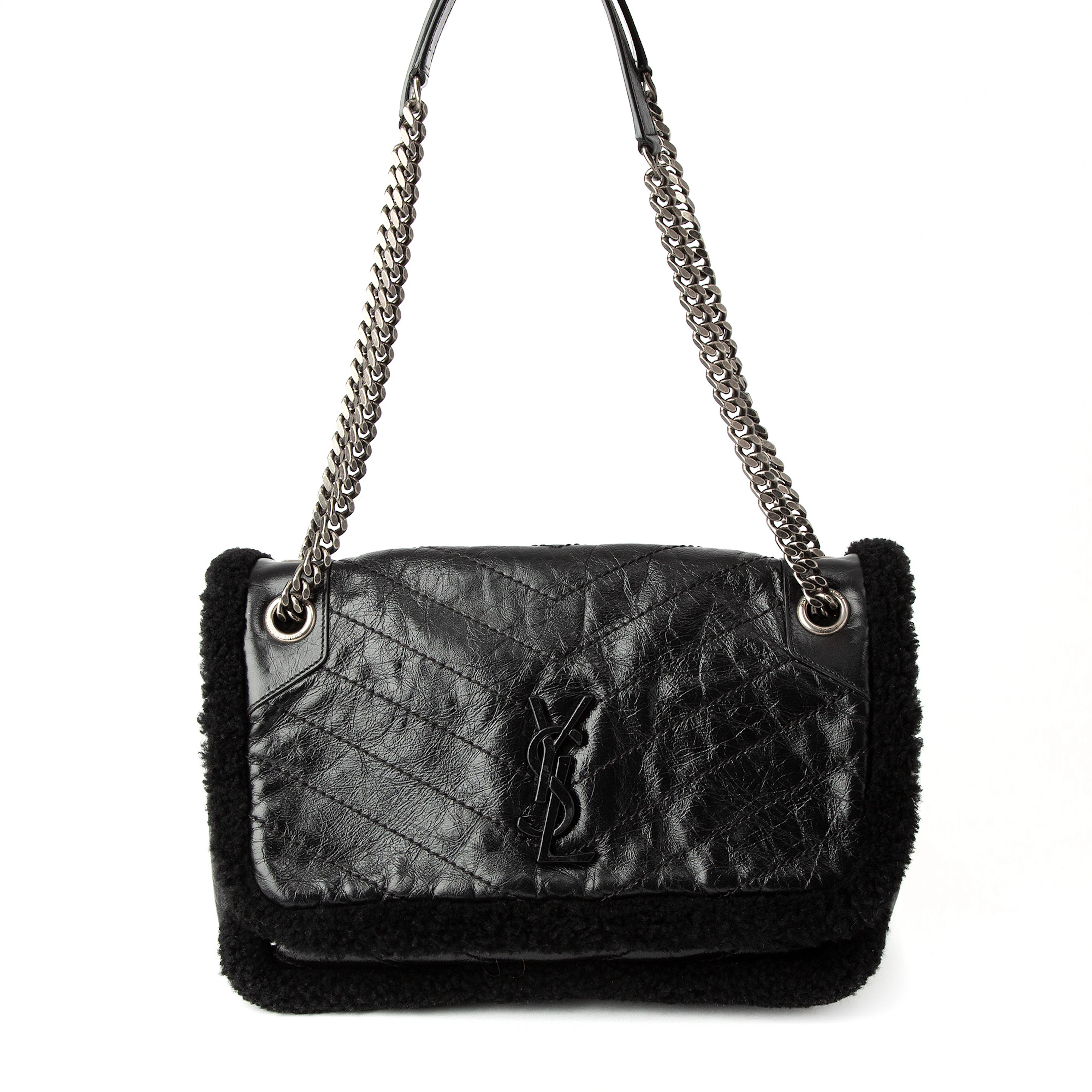 YSL. Väska, "Niki Medium", läder.