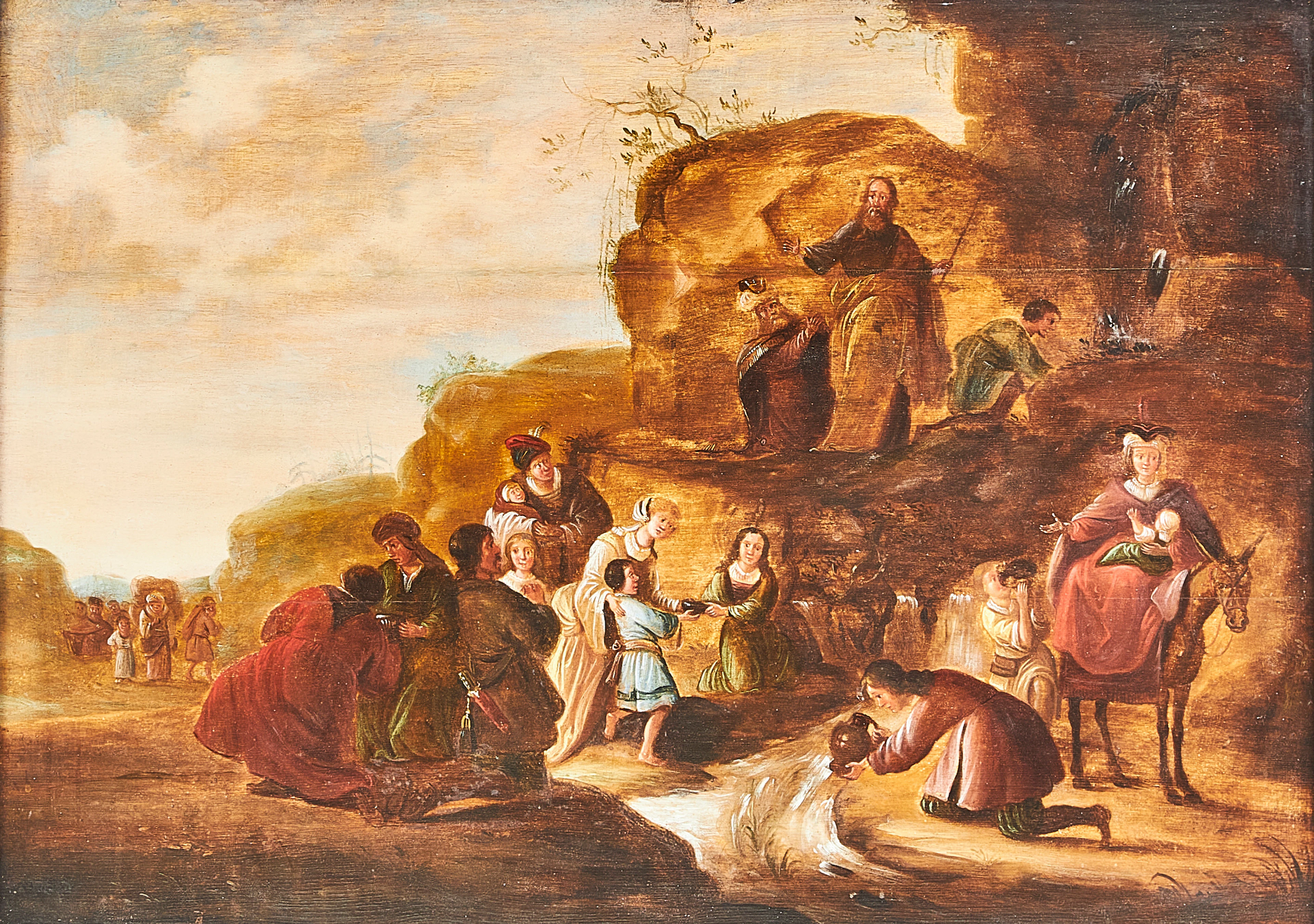 JACOB DE WET (I) (HAARLEM 1610-1677/1691 KEULEN). Hans krets. Moses