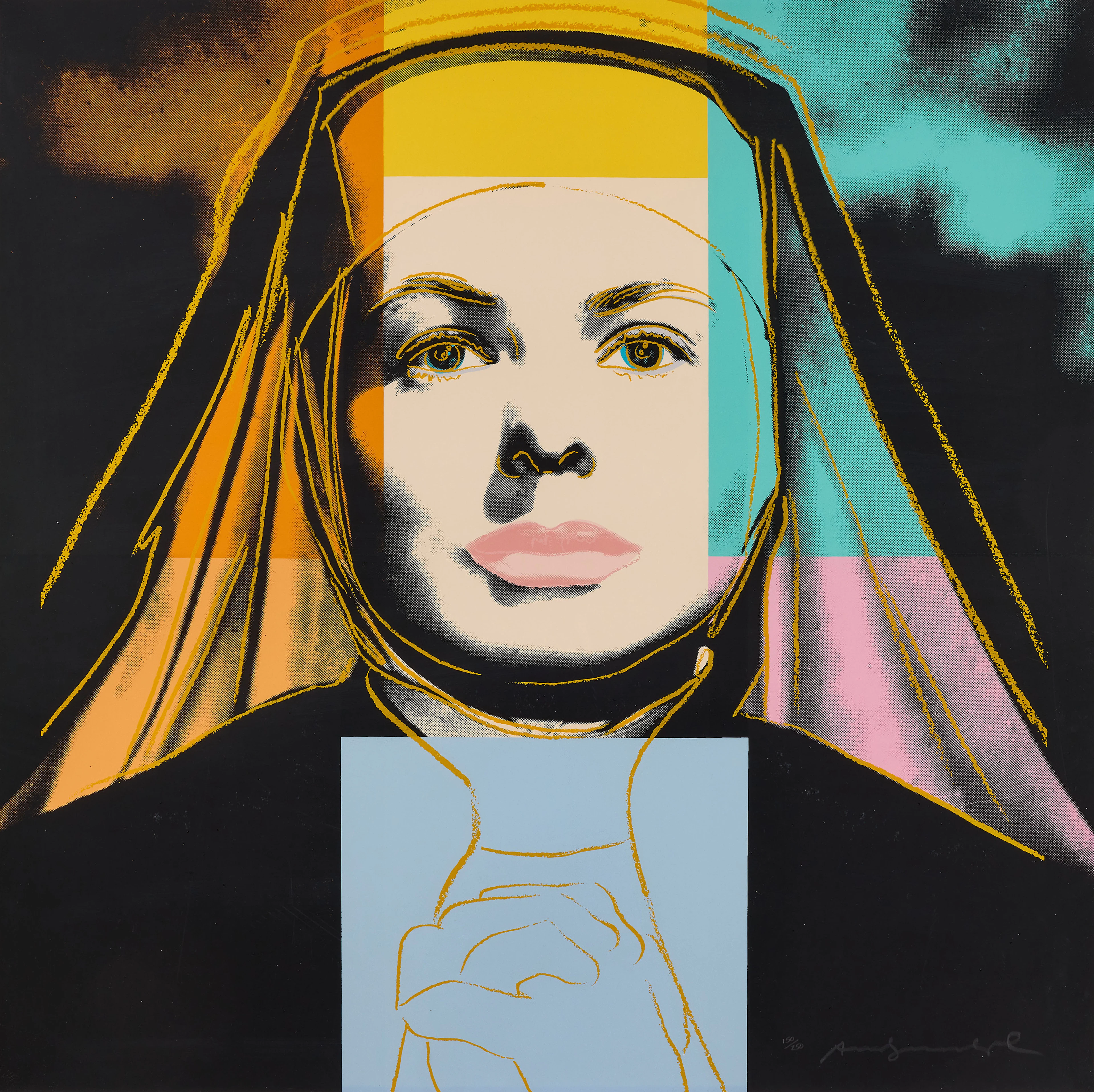 ANDY WARHOL. "Ingrid Bergman - The Nun".