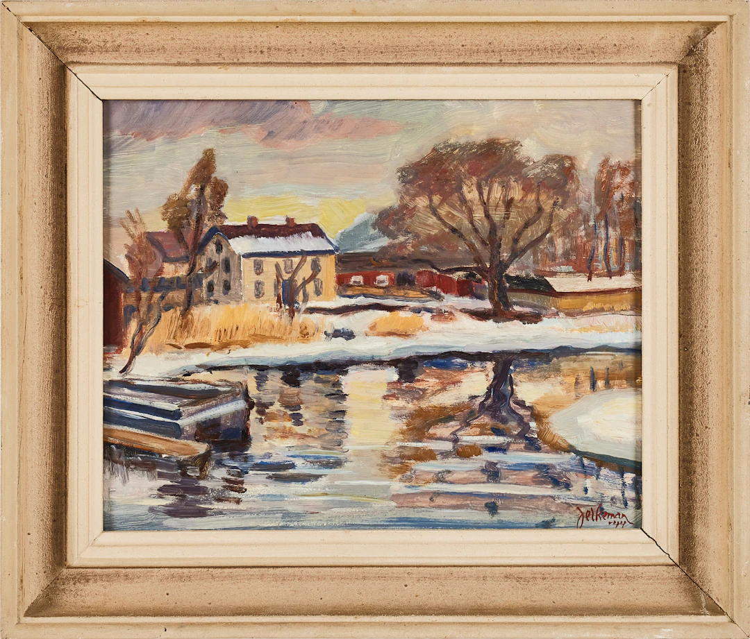 INGVAR JERKEMAN. (Sverige, 1904-1963), "Arken", signerad och daterad