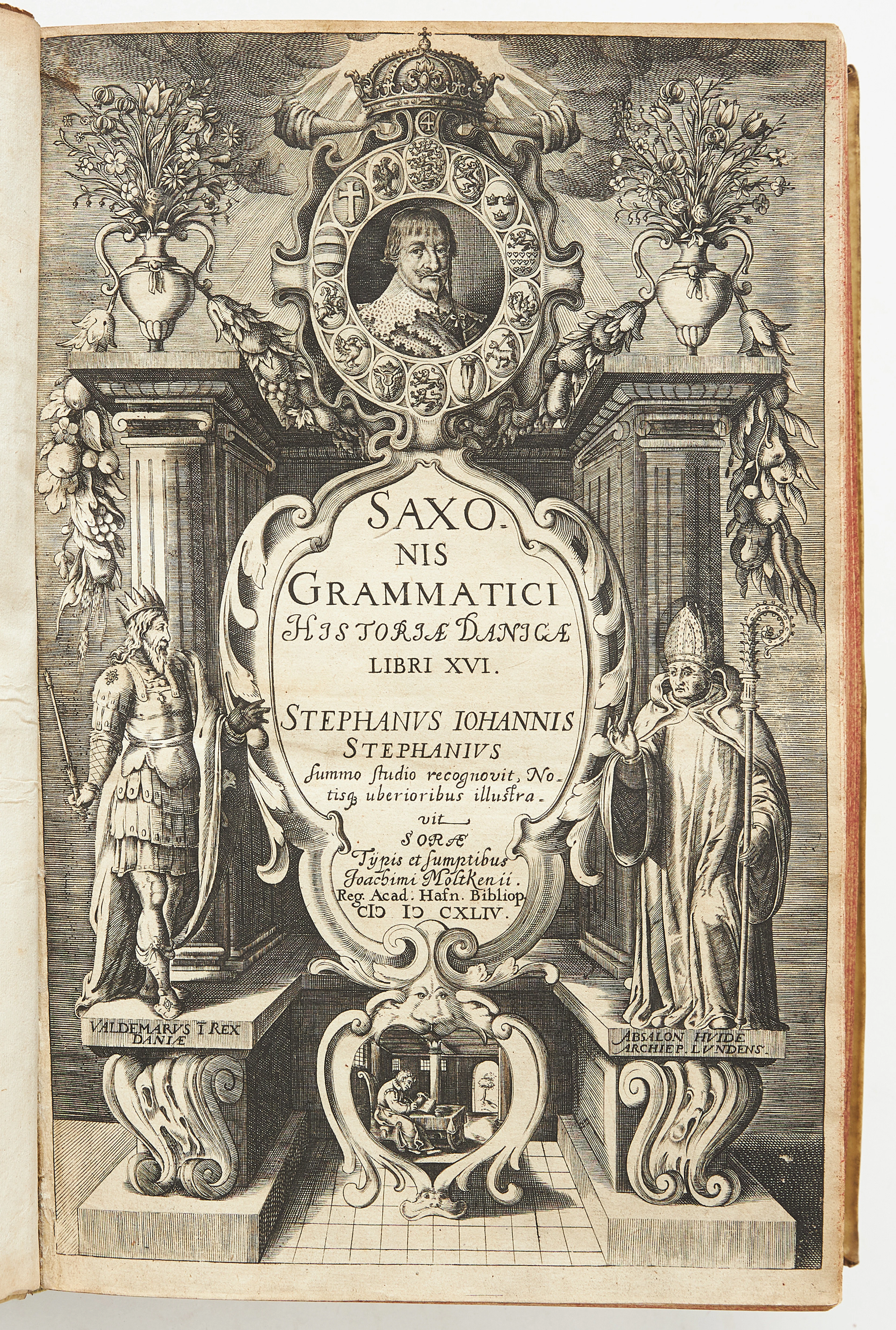 SAXO GRAMMATICUS HISTORIAE DANICAE, I-II, 1644-45, 2 volymer.