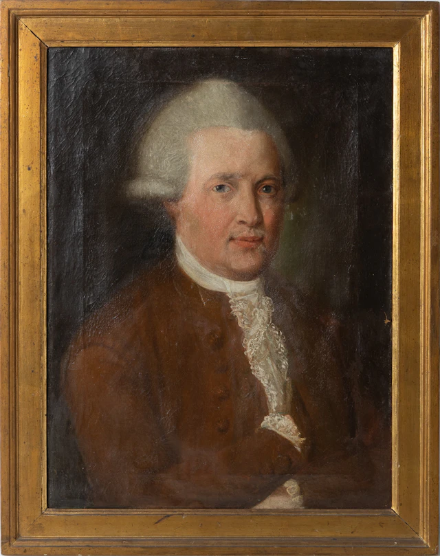 OKÄND KONSTNÄR. Porträtt av Carl Constantin De Carnall, olja på duk, 1700-tal.