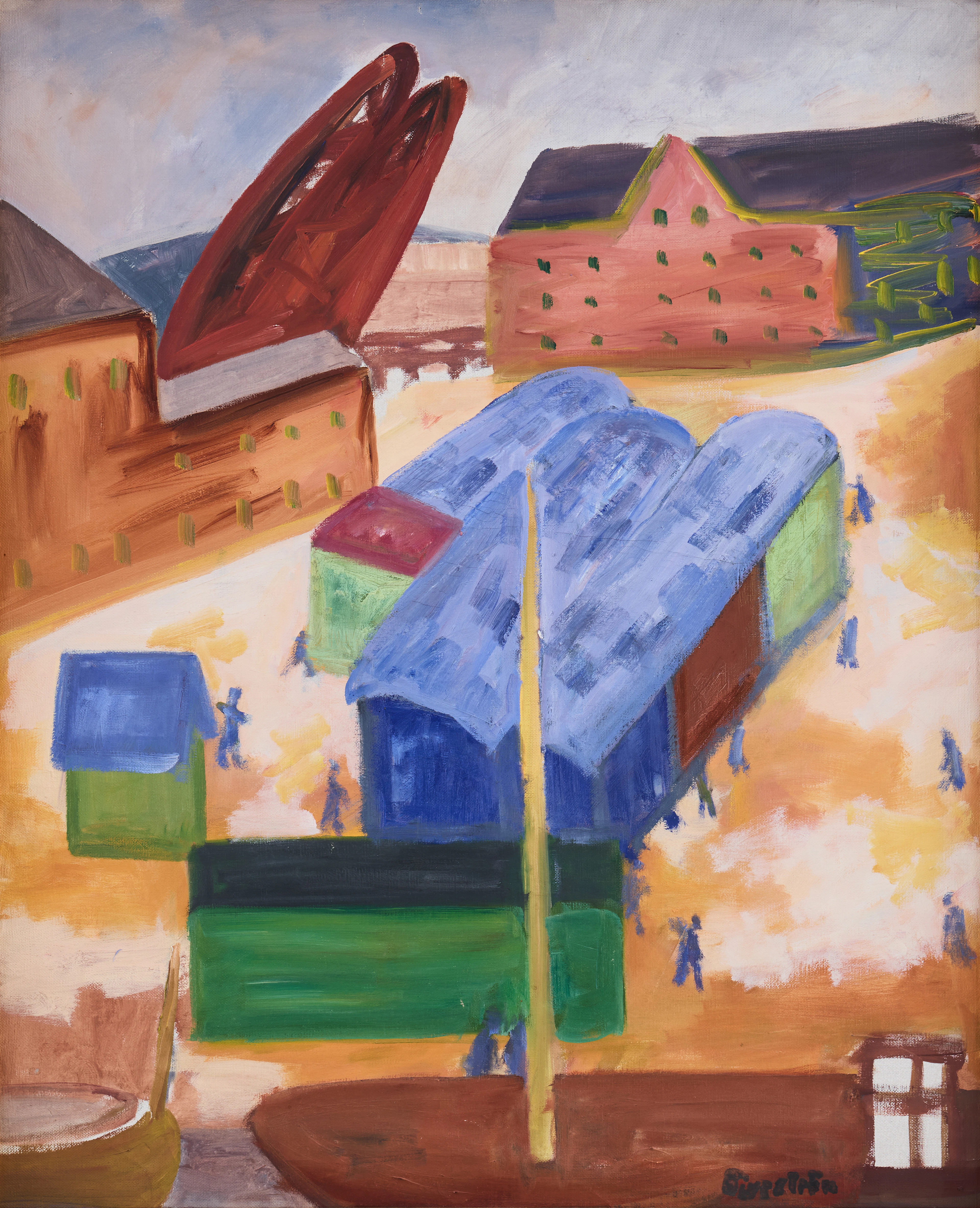 TOR BJURSTRÖM. Hamnbild.