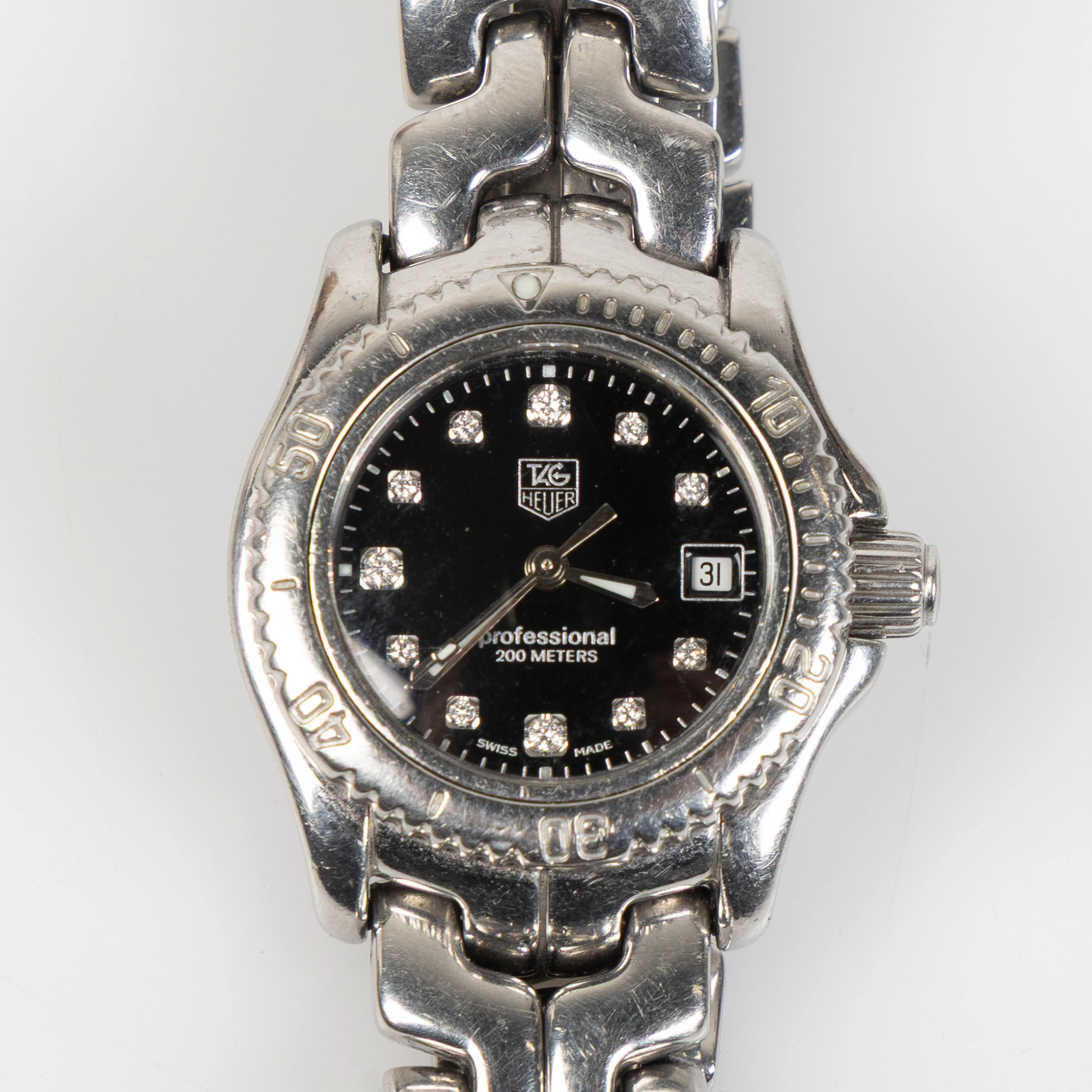 TAG HEUER, Link (200 Meters), Professional, armbandsur, 27 mm, stål, ca 1995.