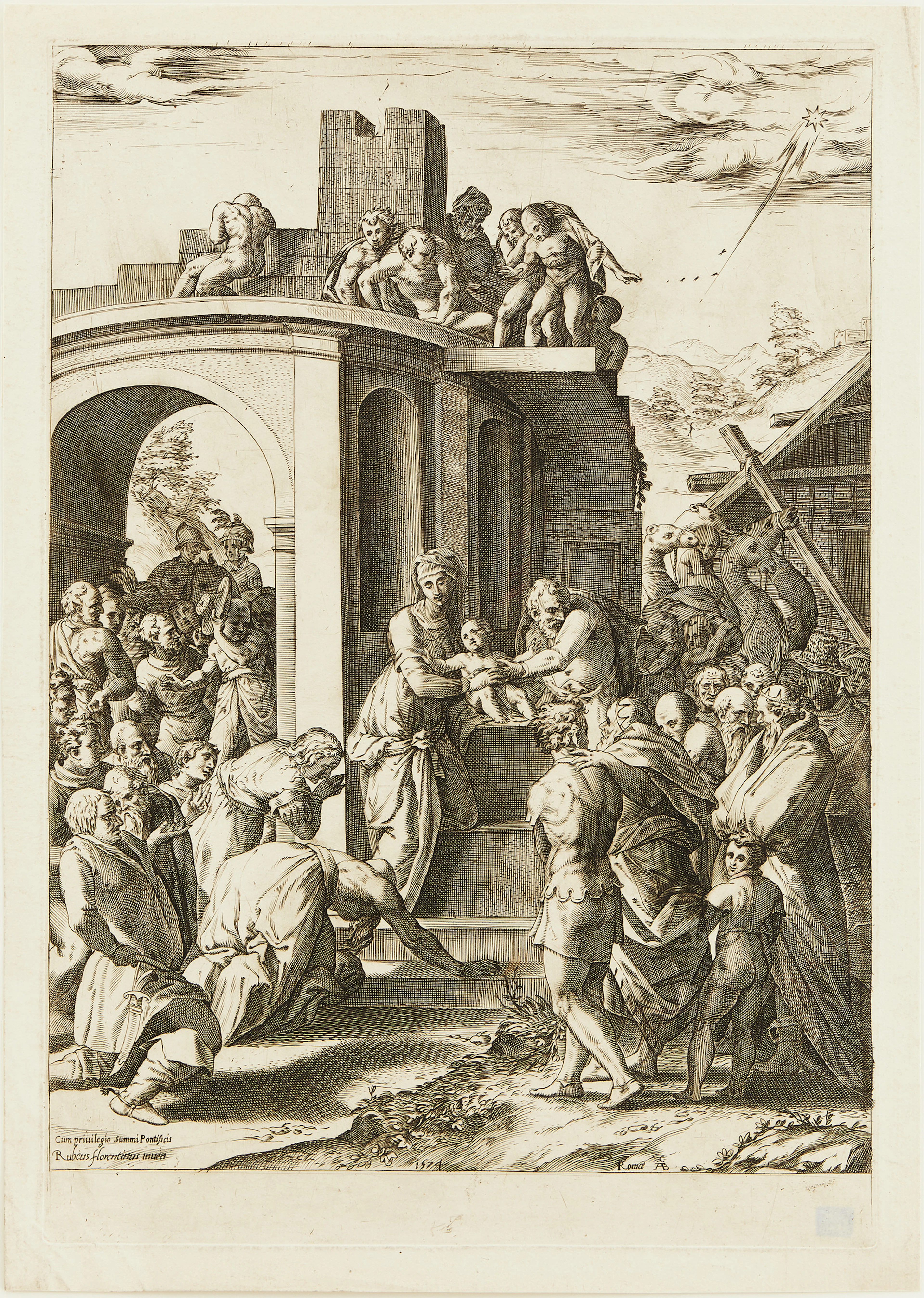 CHERUBINO ALBERTI (ITALY 1553-1615). AFTER ROSSO FIORENTINO (ITALY