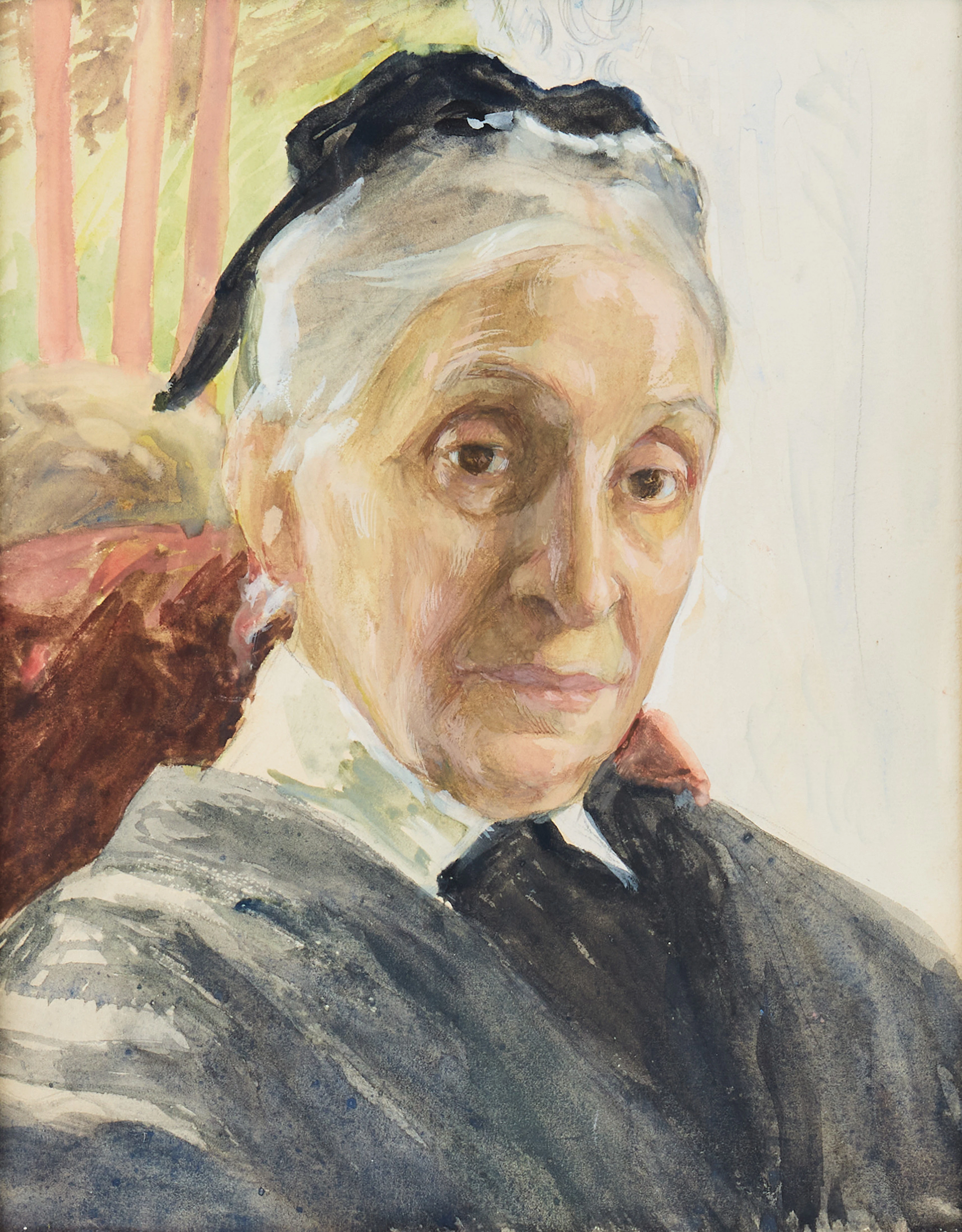 HANNA PAULI. Porträtt av konstnärens moder Pauline Hirsch, född Meyerson