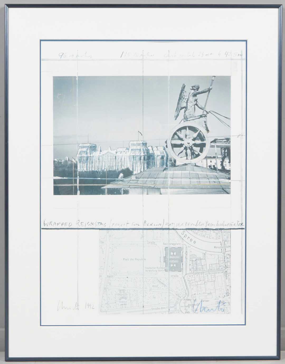 CHRISTO UND JEANNE-CLAUDE (1935-2020). 'Wrapped Reichstag. Platz der