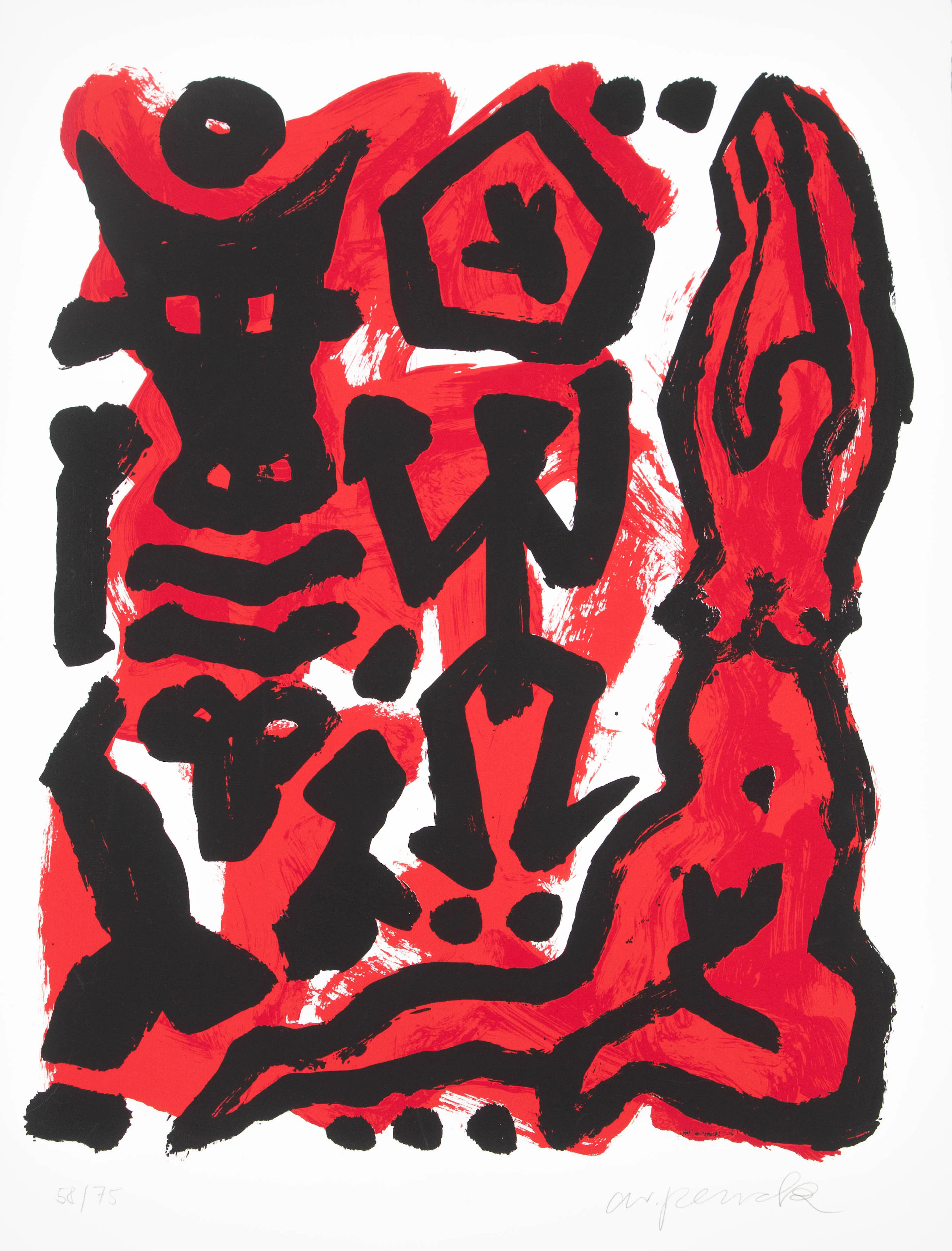 A. R. PENCK (1939-2017). Stier, aus Standard West.