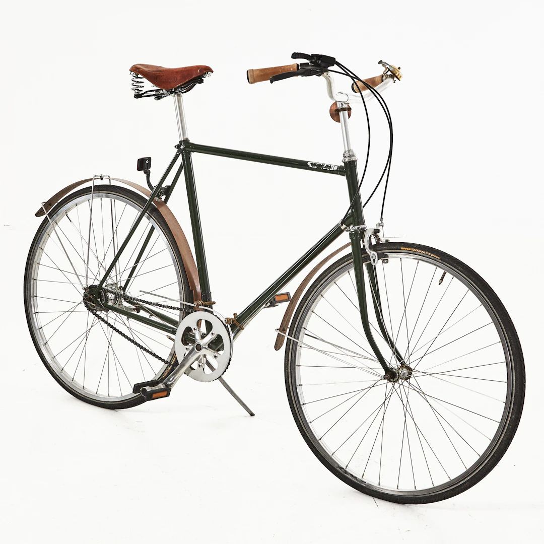CYKEL, formgiven/tillverkad av Sögreni, Danmark, ram av blästrad aluminium/stål