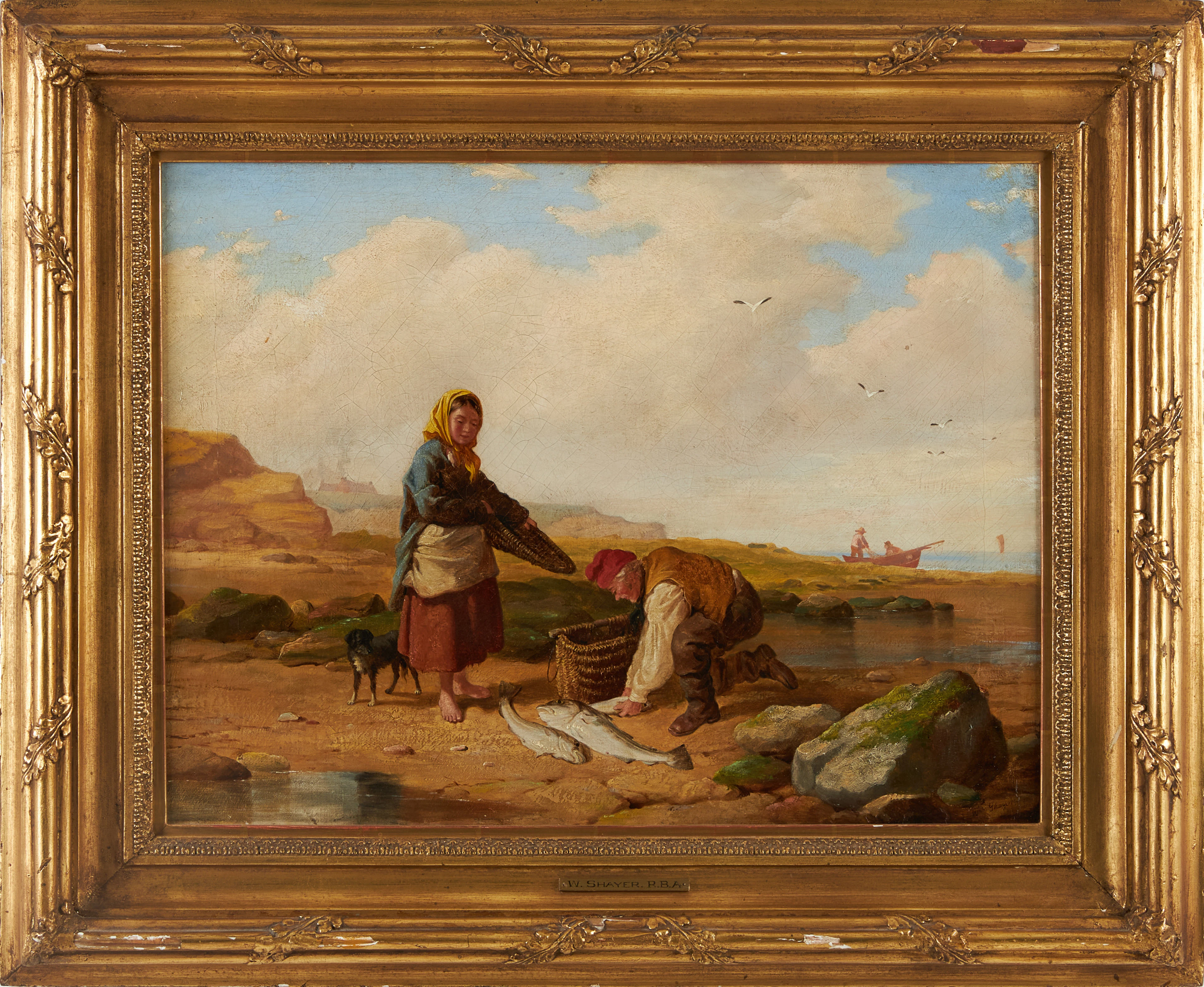 WILIAM SHAYER (1787-1879). Dagens fångst.