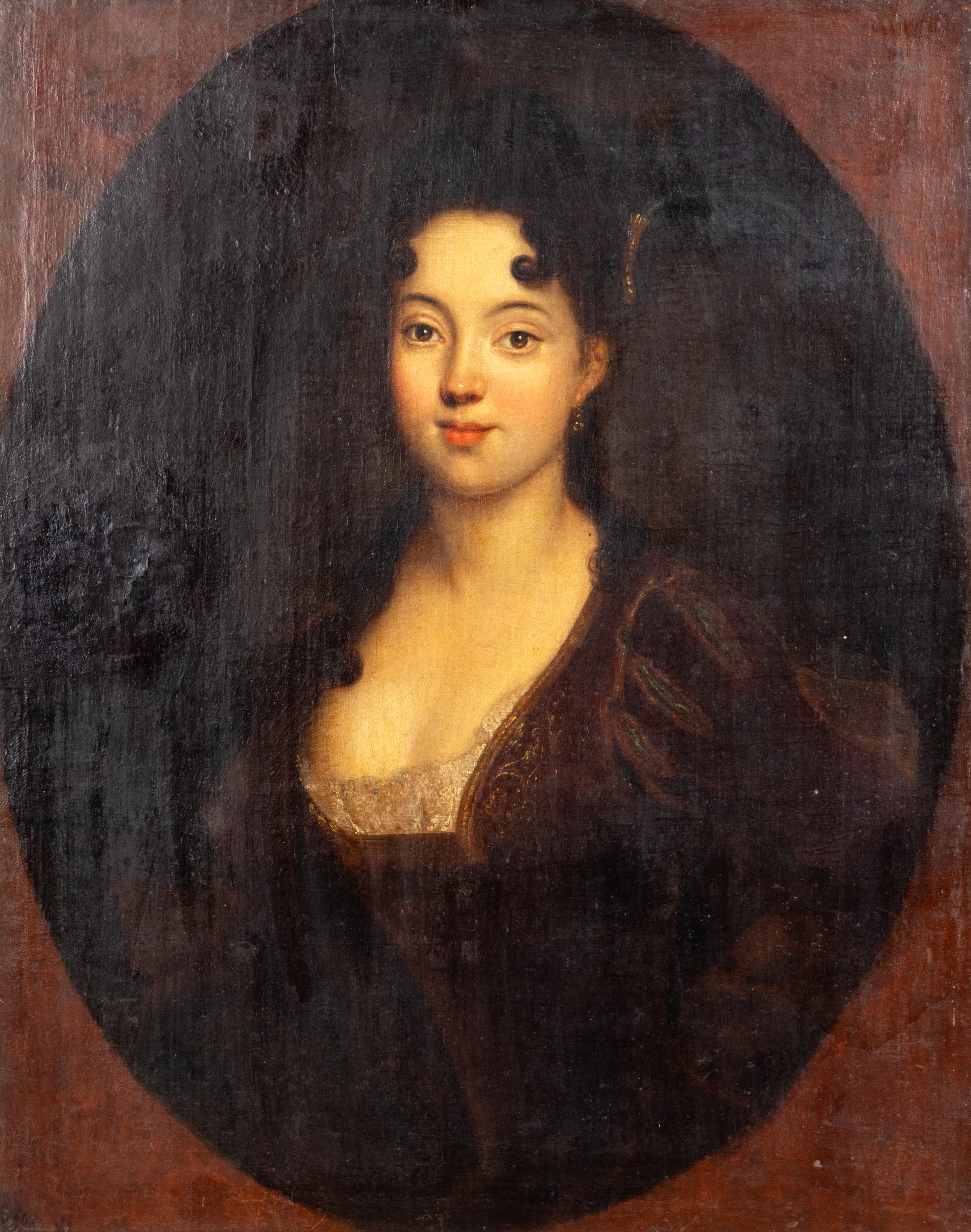 ANTOINE PESNE (1683-1757). Portrait Ursule-Anne Pesne, geb. du Buisson