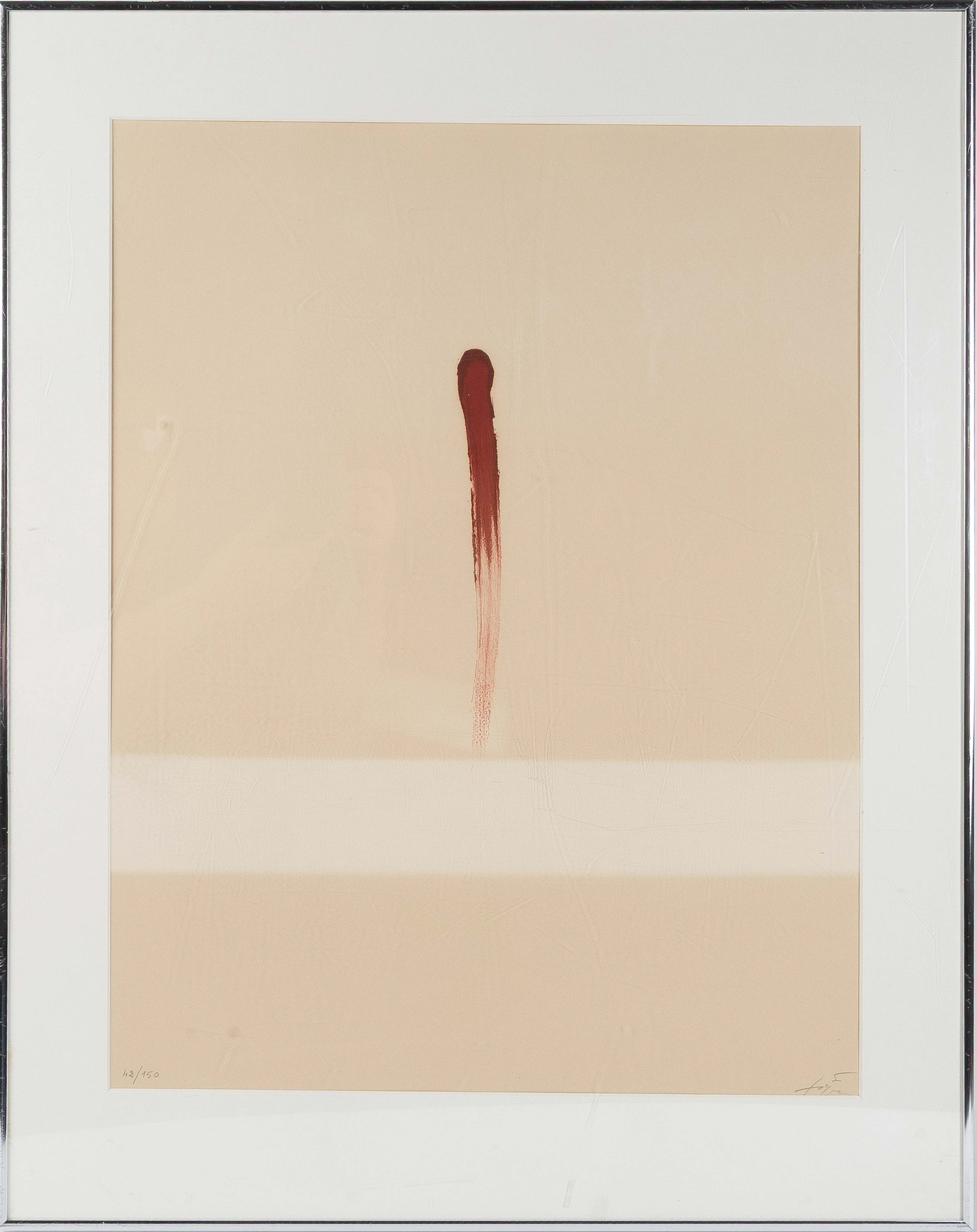 ANTONI TAPIES. "Coup de pinceau", signerad och numrerad i blyerts