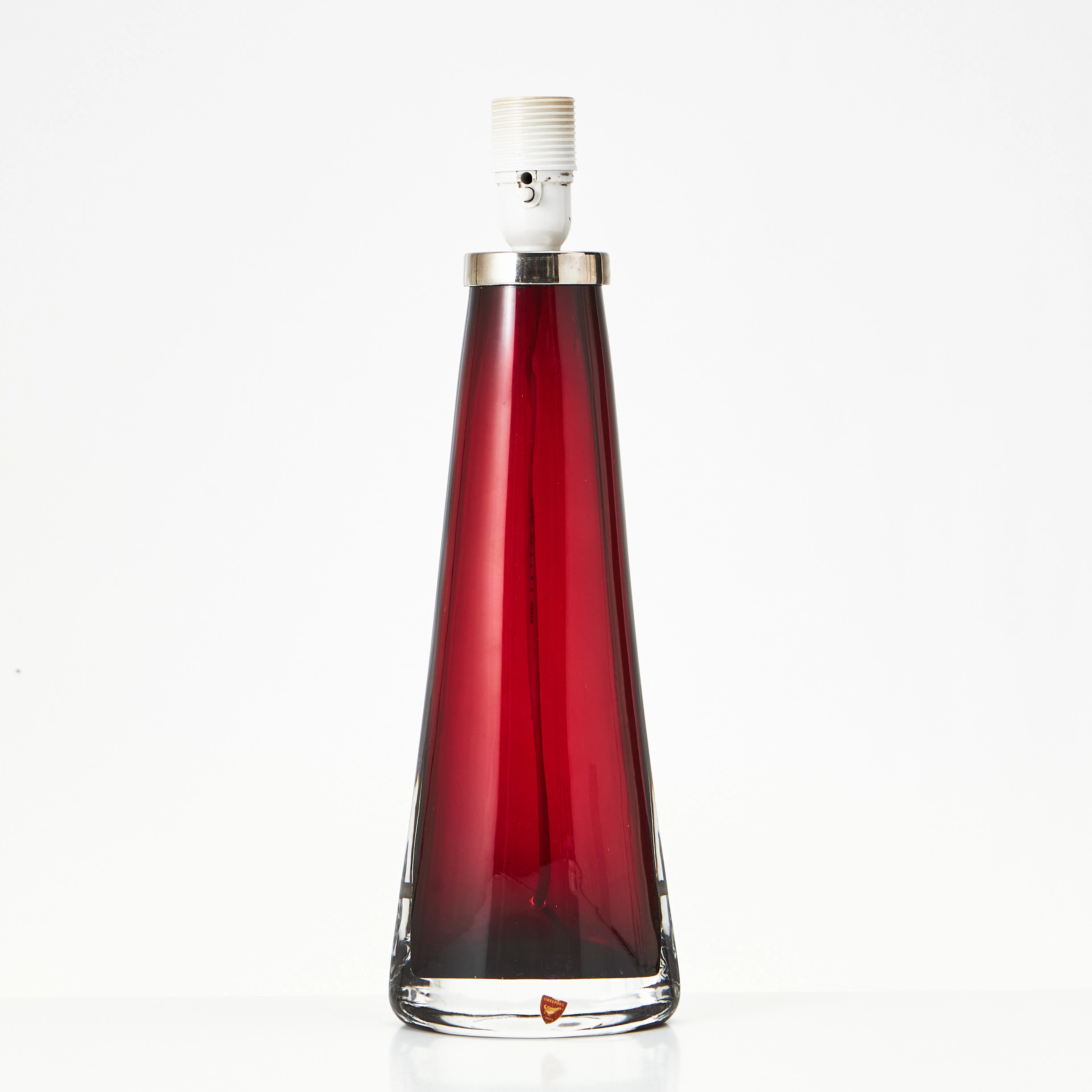 CARL FAGERLUND, bordslampa, glas, Orrefors, modell 1562.