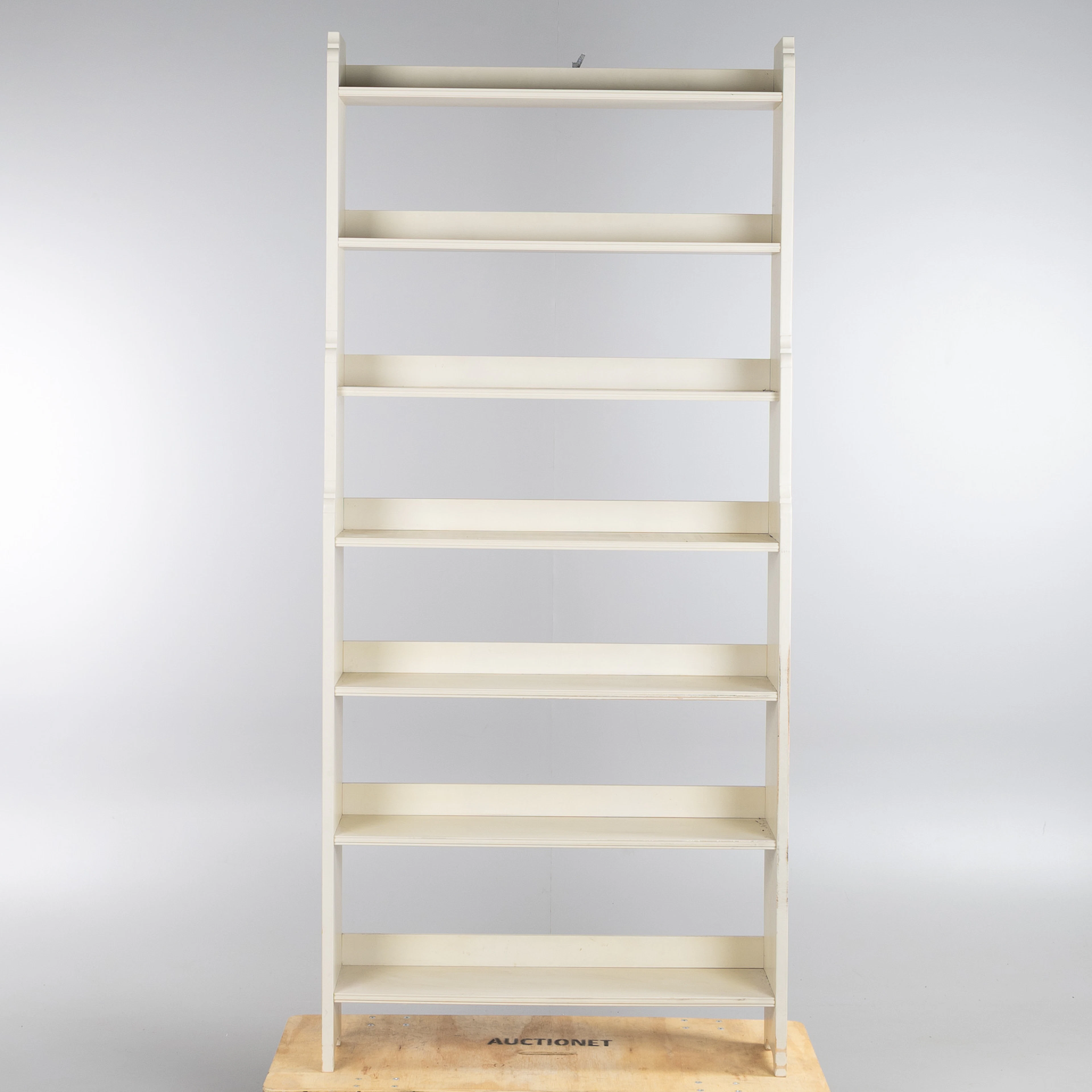 BOKHYLLA, "Ekolsund", ur IKEA:s 1700-talsserie, gråmålad, brännmärkt.