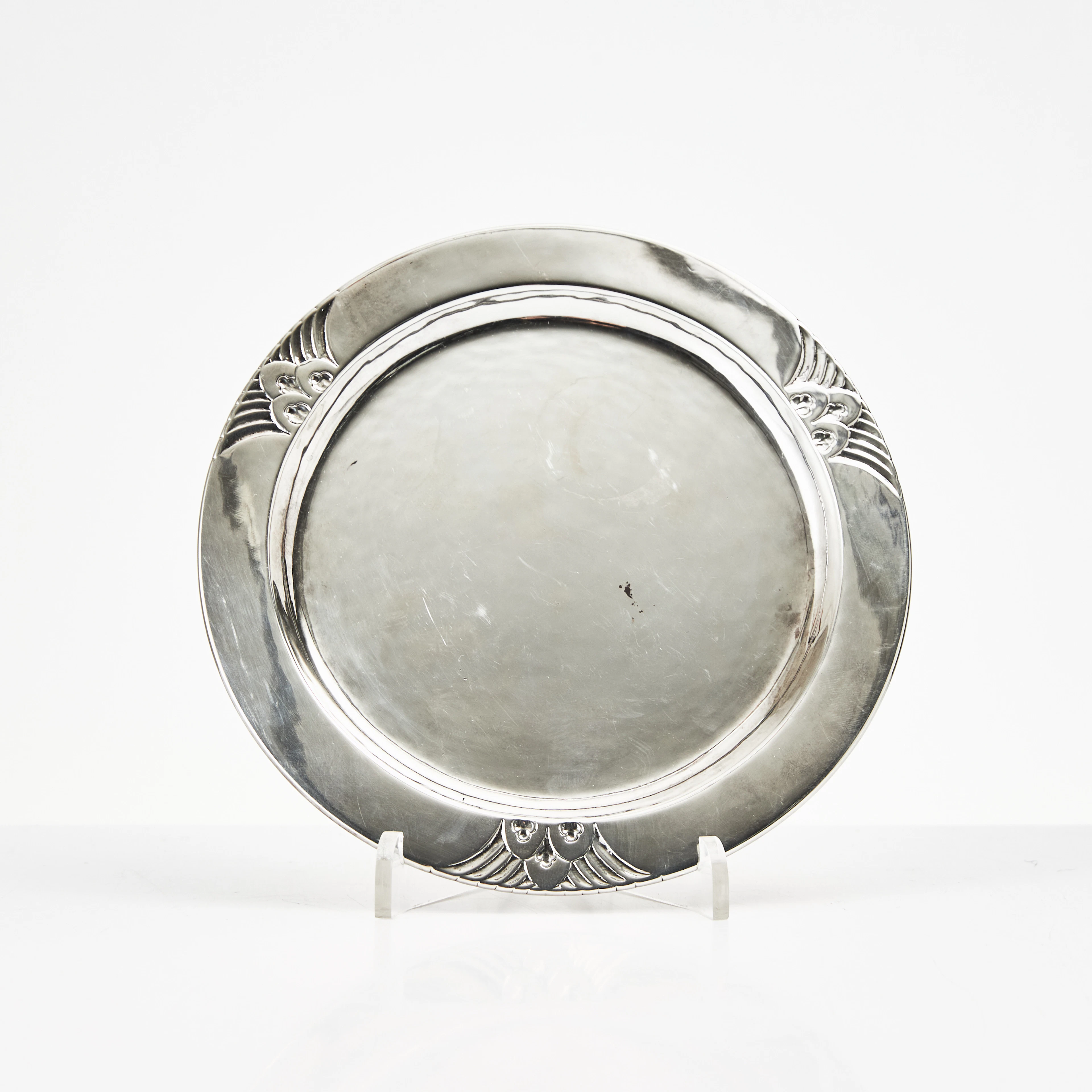 GEORG JENSEN. Fat, litet, sterlingsilver, Danmark 1933-1944. Design nr 572 C.
