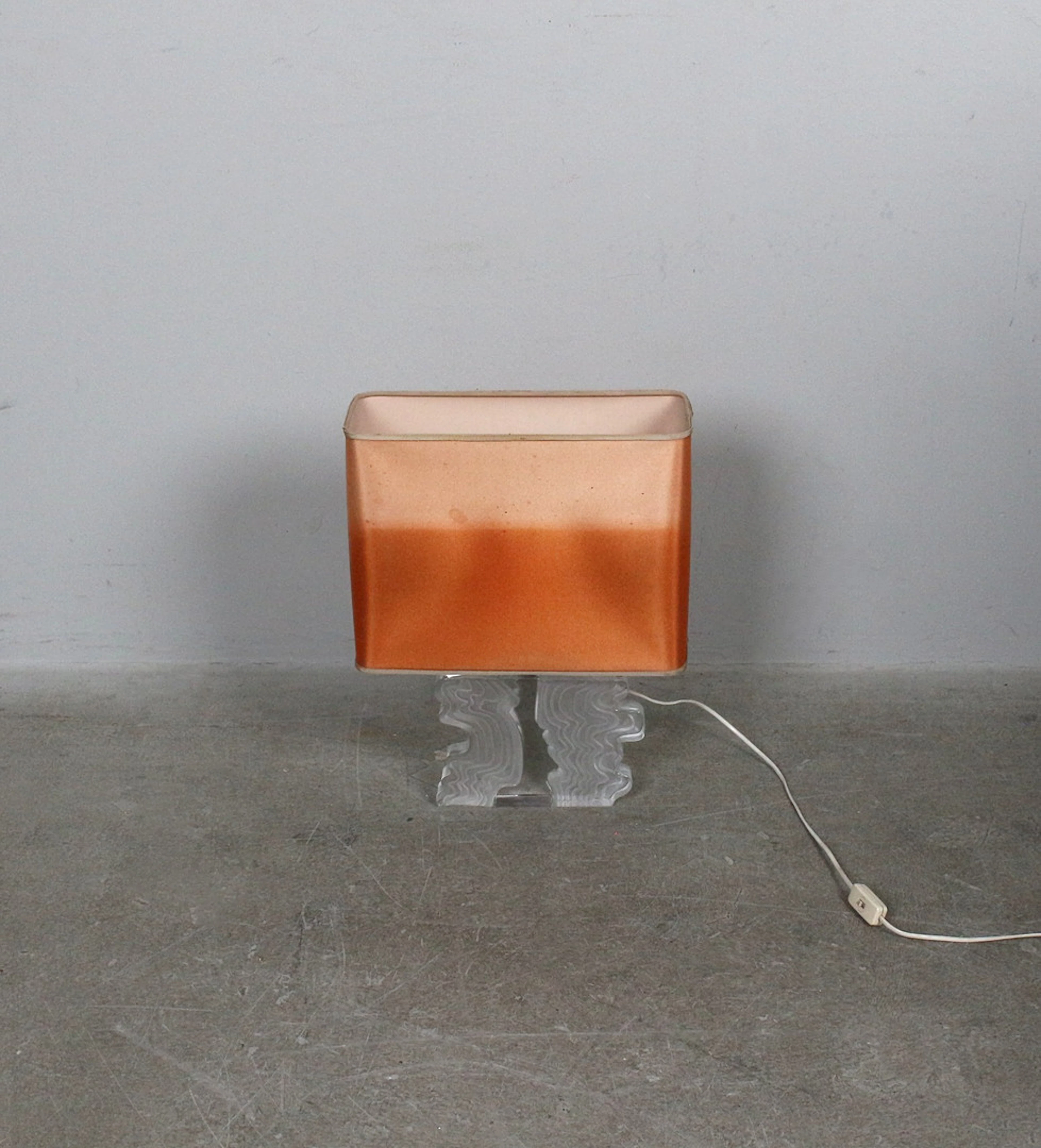 Tischlampe aus Glas von Daum, Frankreich, 1970er.