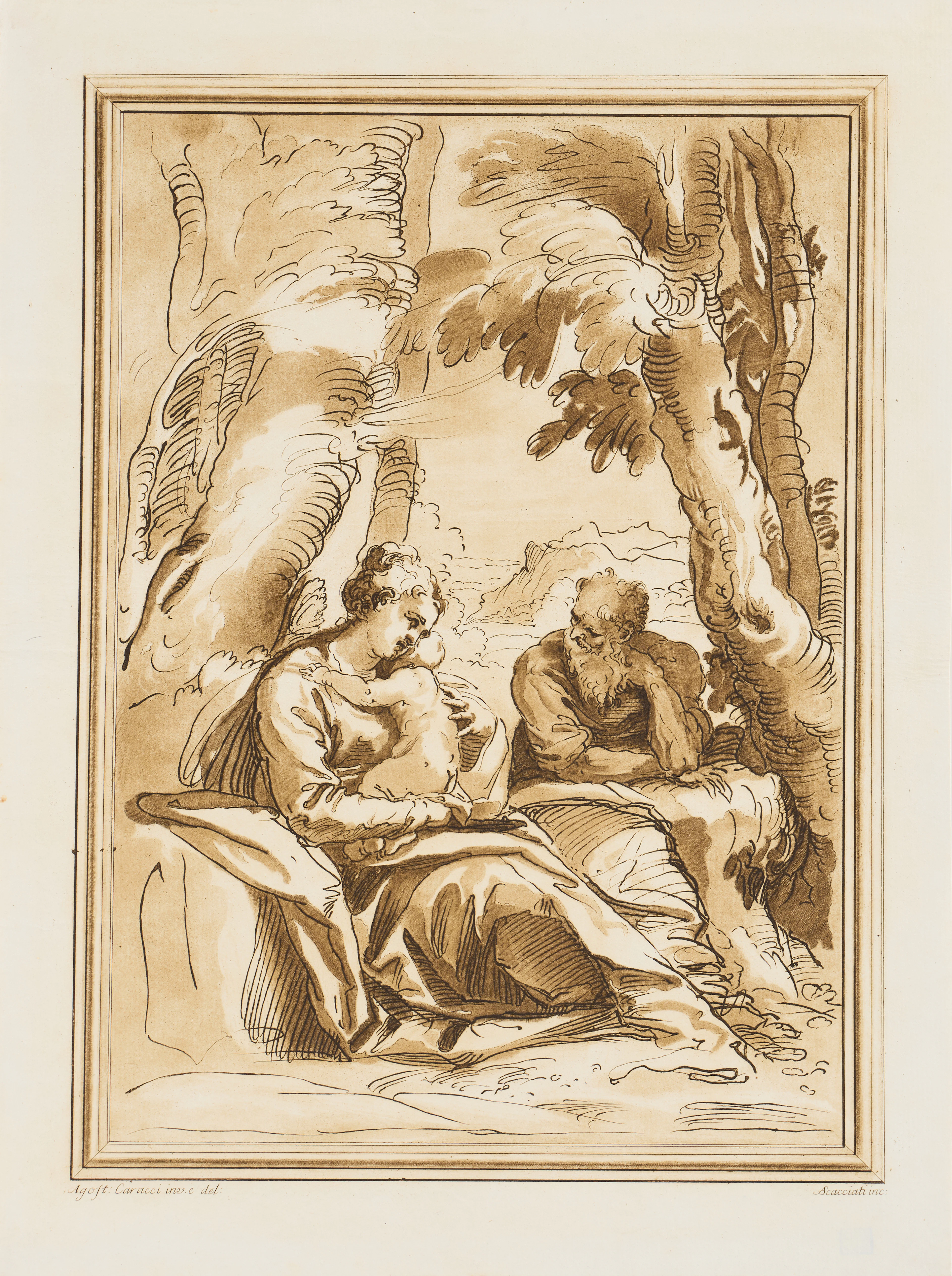 ANDREA SCACCIATI (ITALY 1725-1771) AFTER ANNIBALE CARRACCI (ITALY