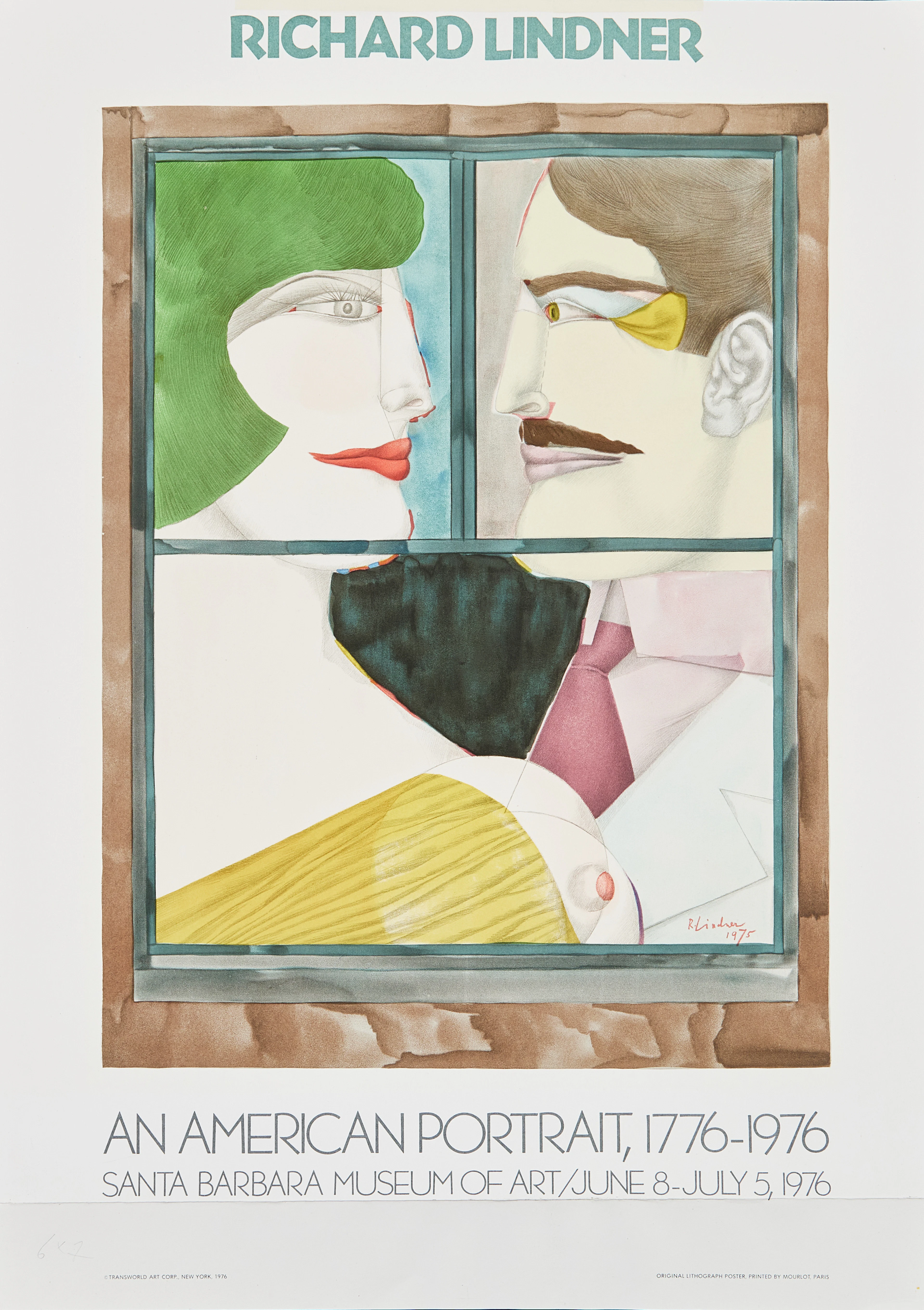 RICHARD LINDER. "An American Portrait 1776-1976", Santa Barbara museum