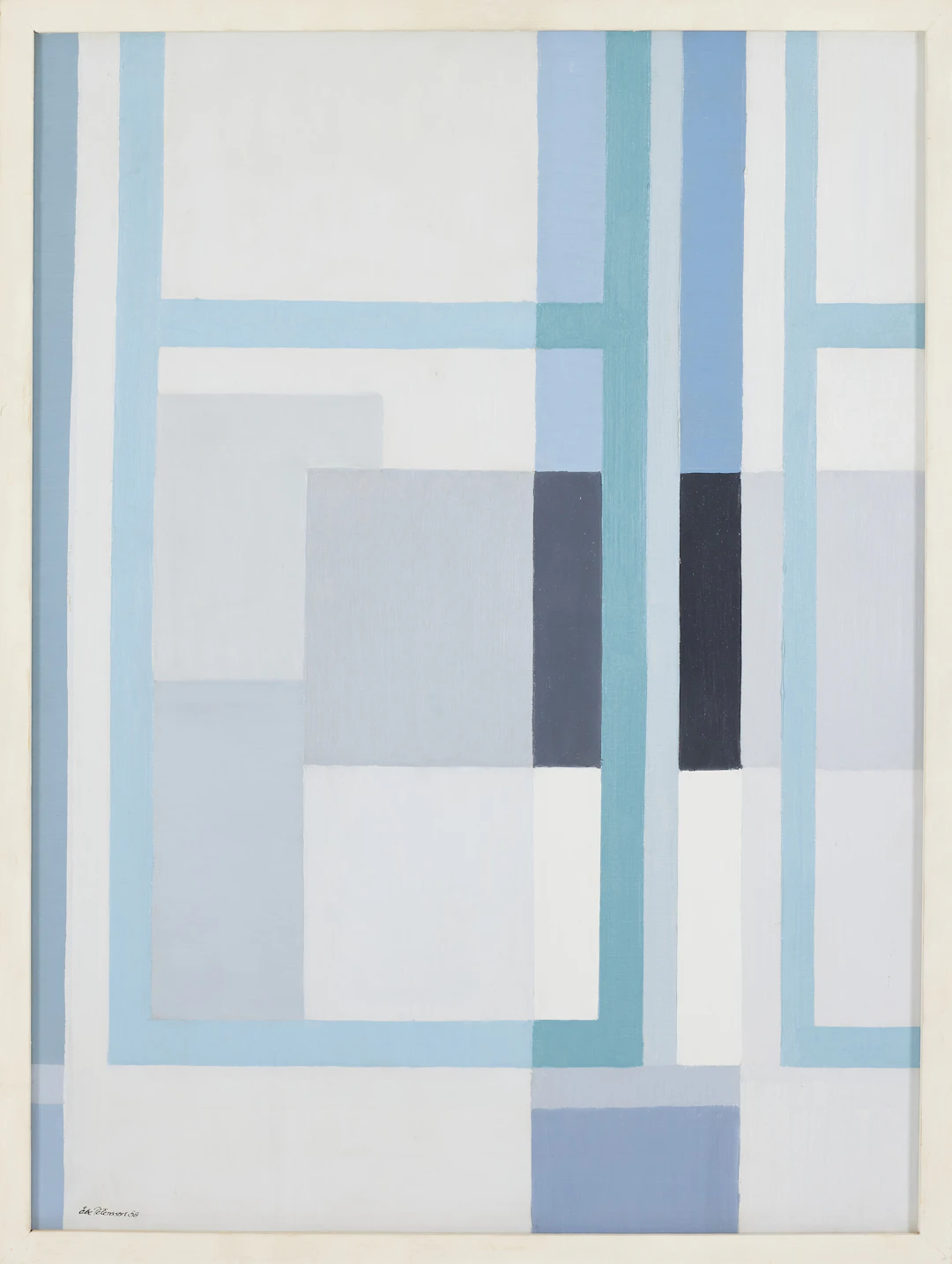 ÅKE PETERSSON (1929-2007). Genom fönstret, olja på duk, signerad och