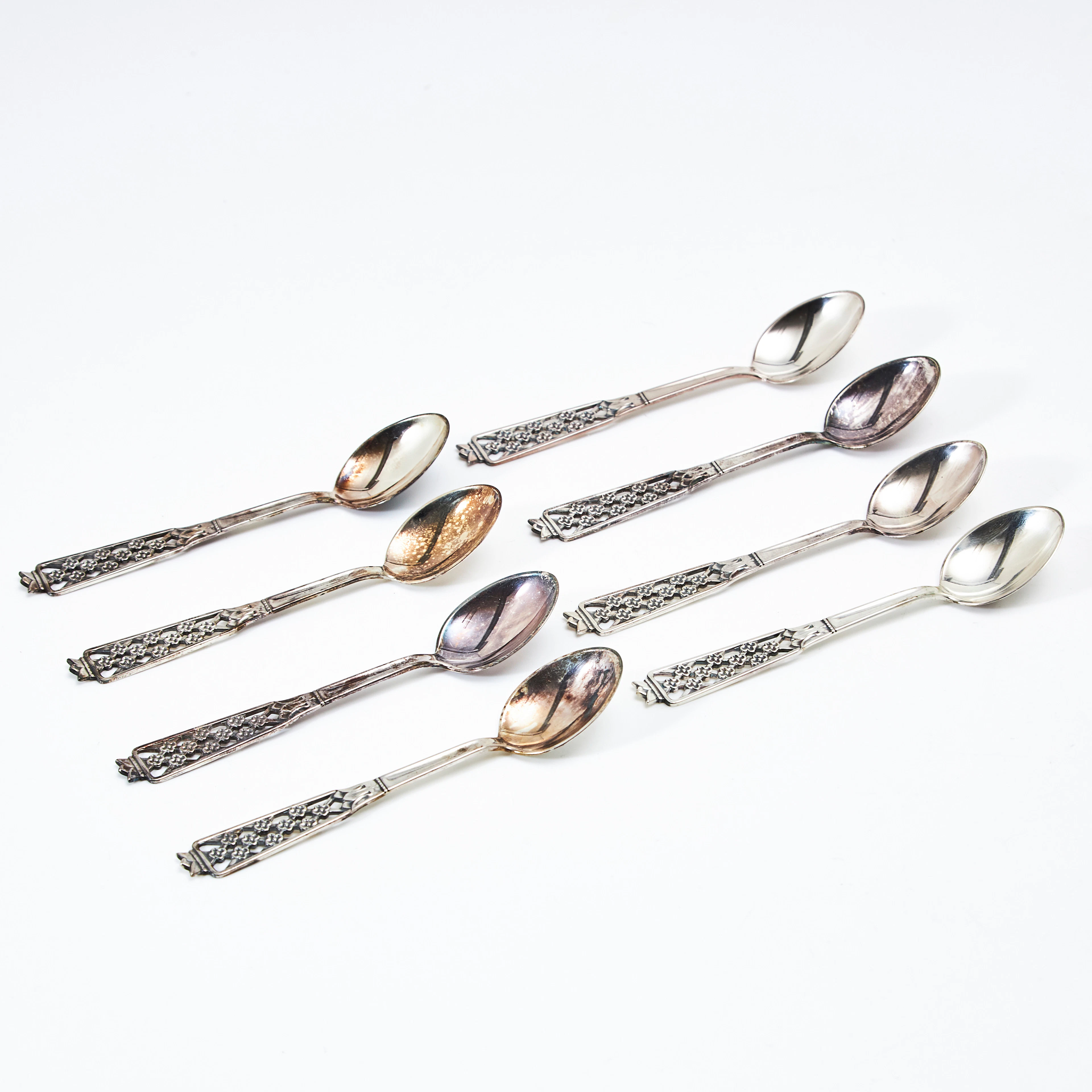 MOCKASKEDAR, 8 st., silver, modell Princess, formgivare Tore Eldh