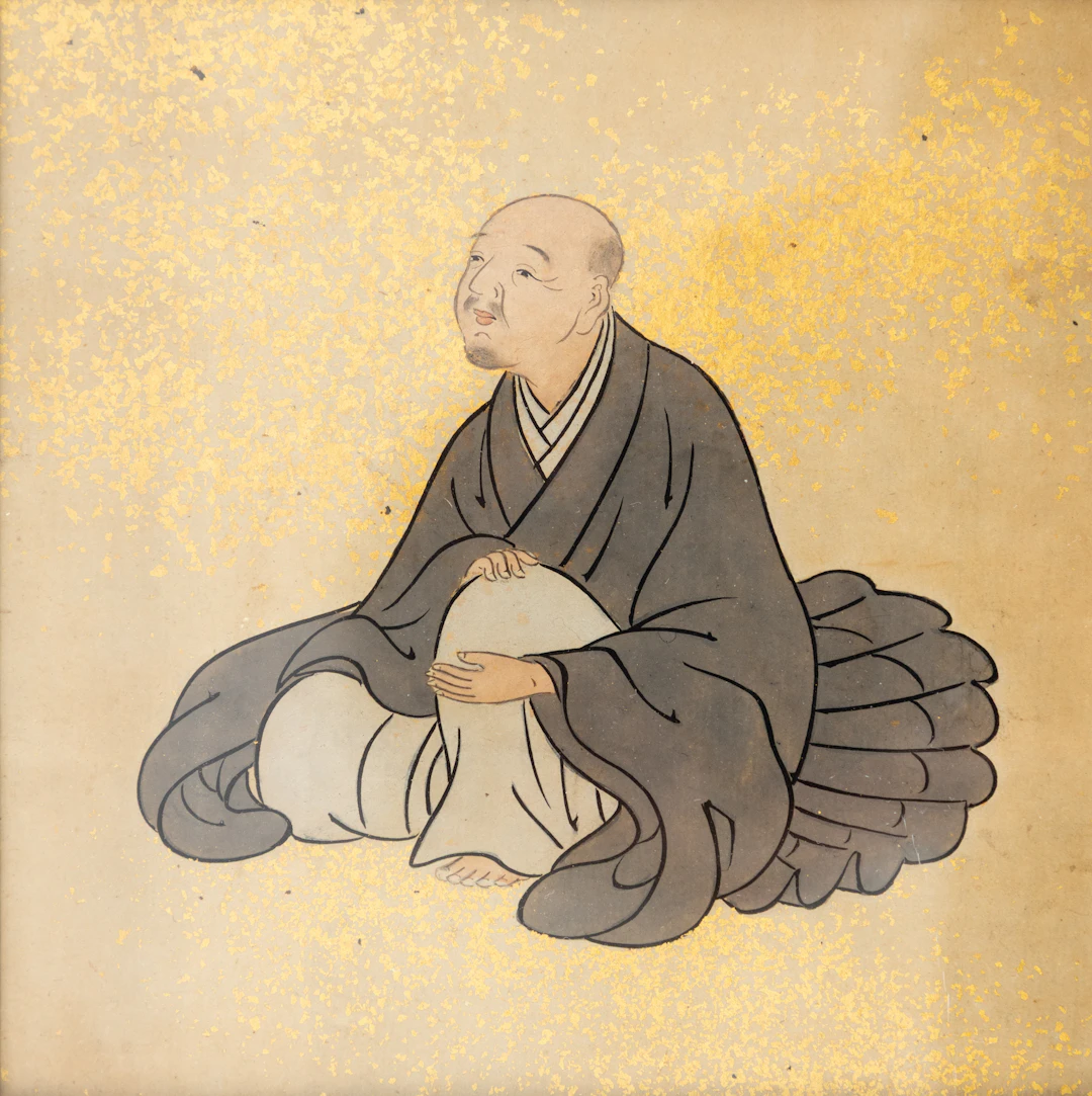 JAPANISCHE SCHULE. Porträt eines Laiengelehrten aus der Edo-Zeit