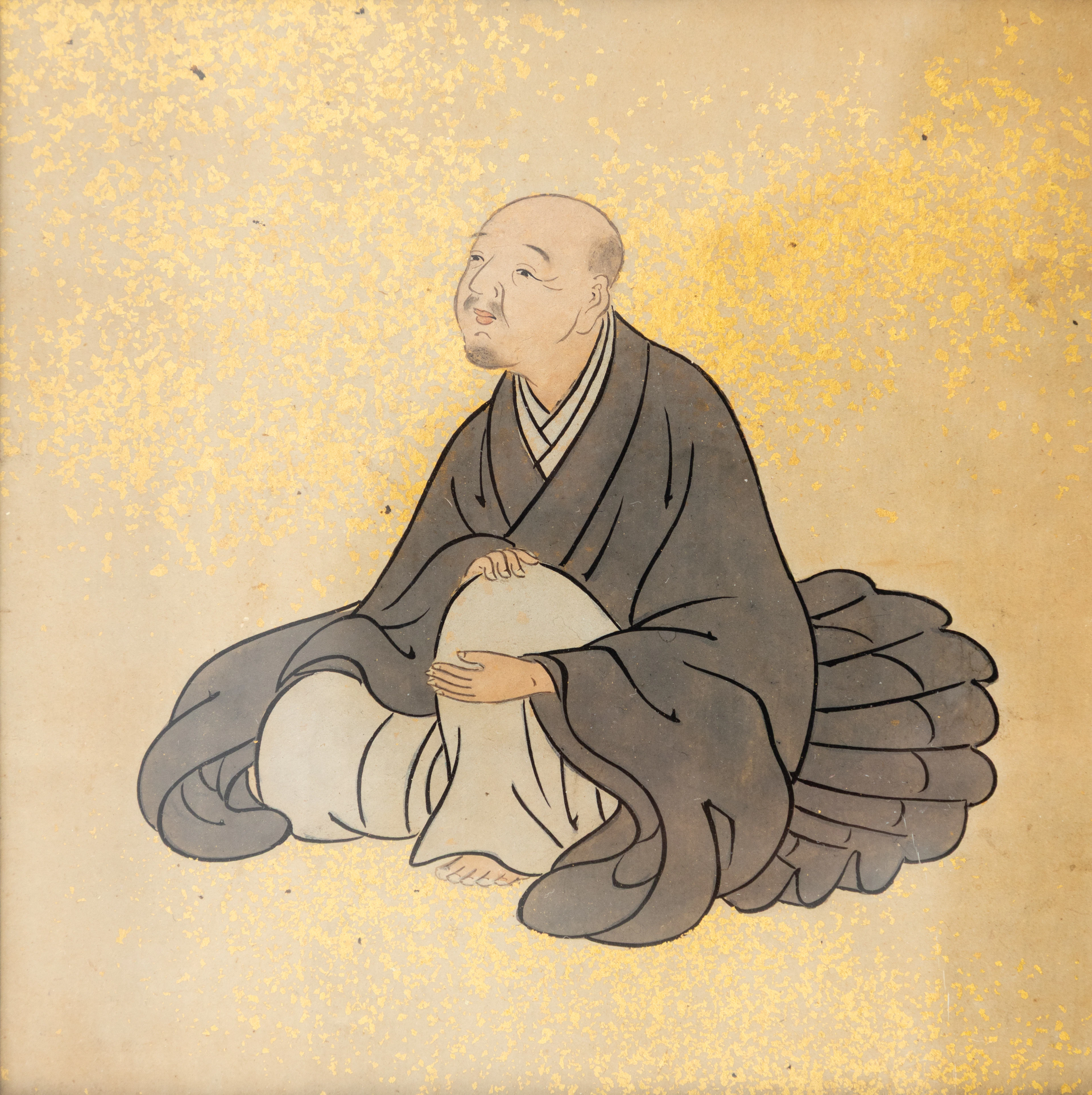 JAPANISCHE SCHULE. Porträt eines Laiengelehrten aus der Edo-Zeit