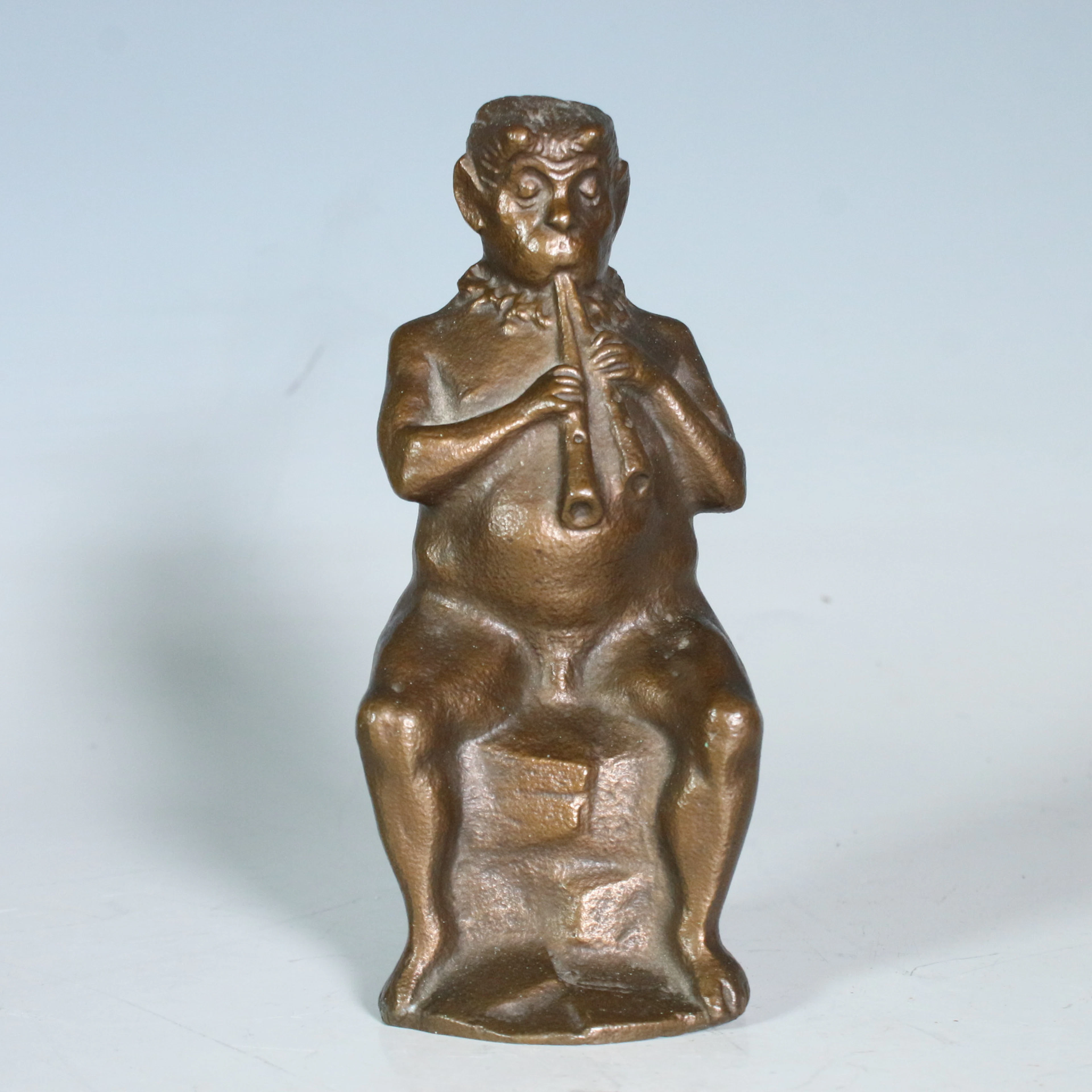 KARL-HEINZ KLEIN (1926-2022). Bronzeskulptur, '' Kleiner Pan ''.