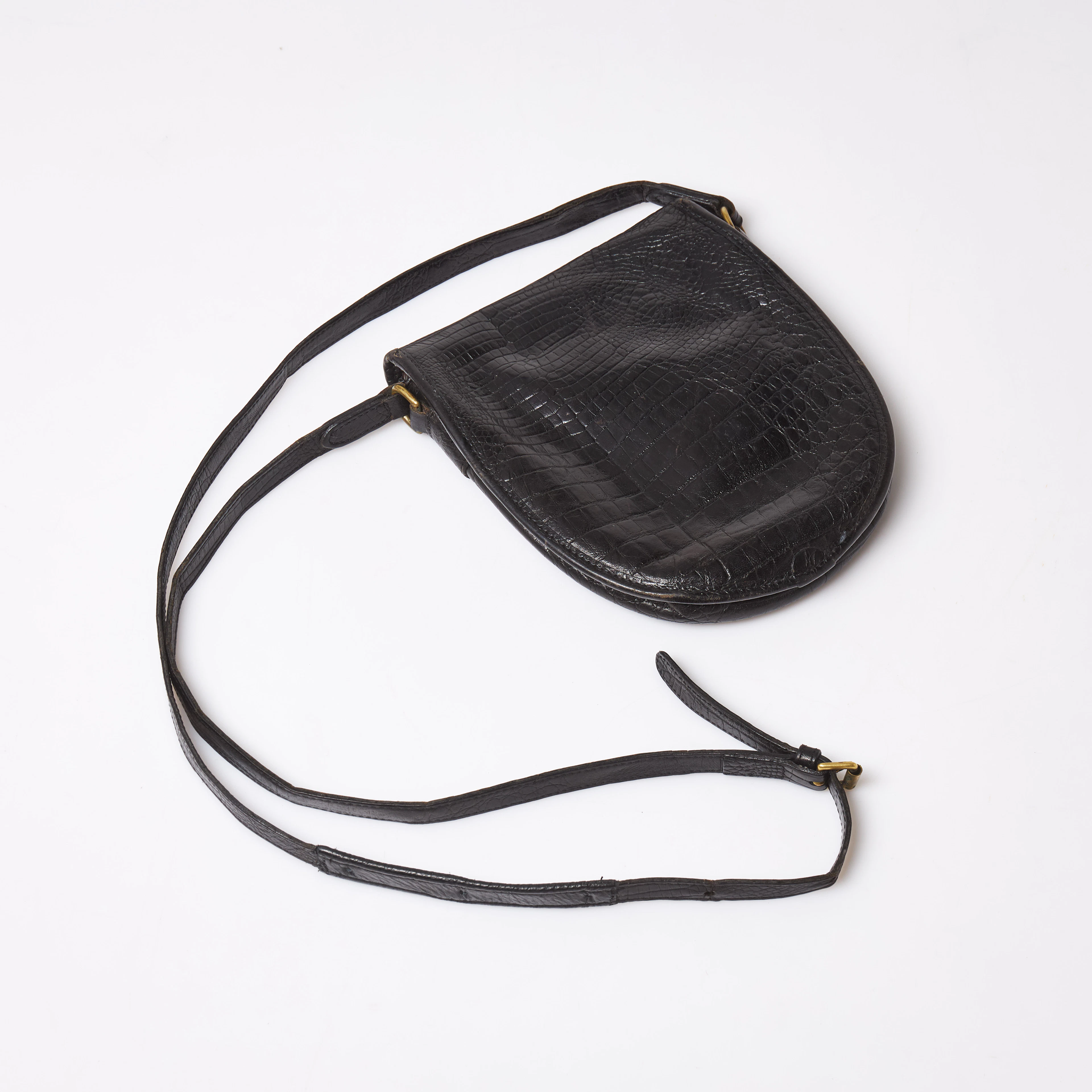 MULBERRY, Crossbody väska, krokodilpräglat läder.