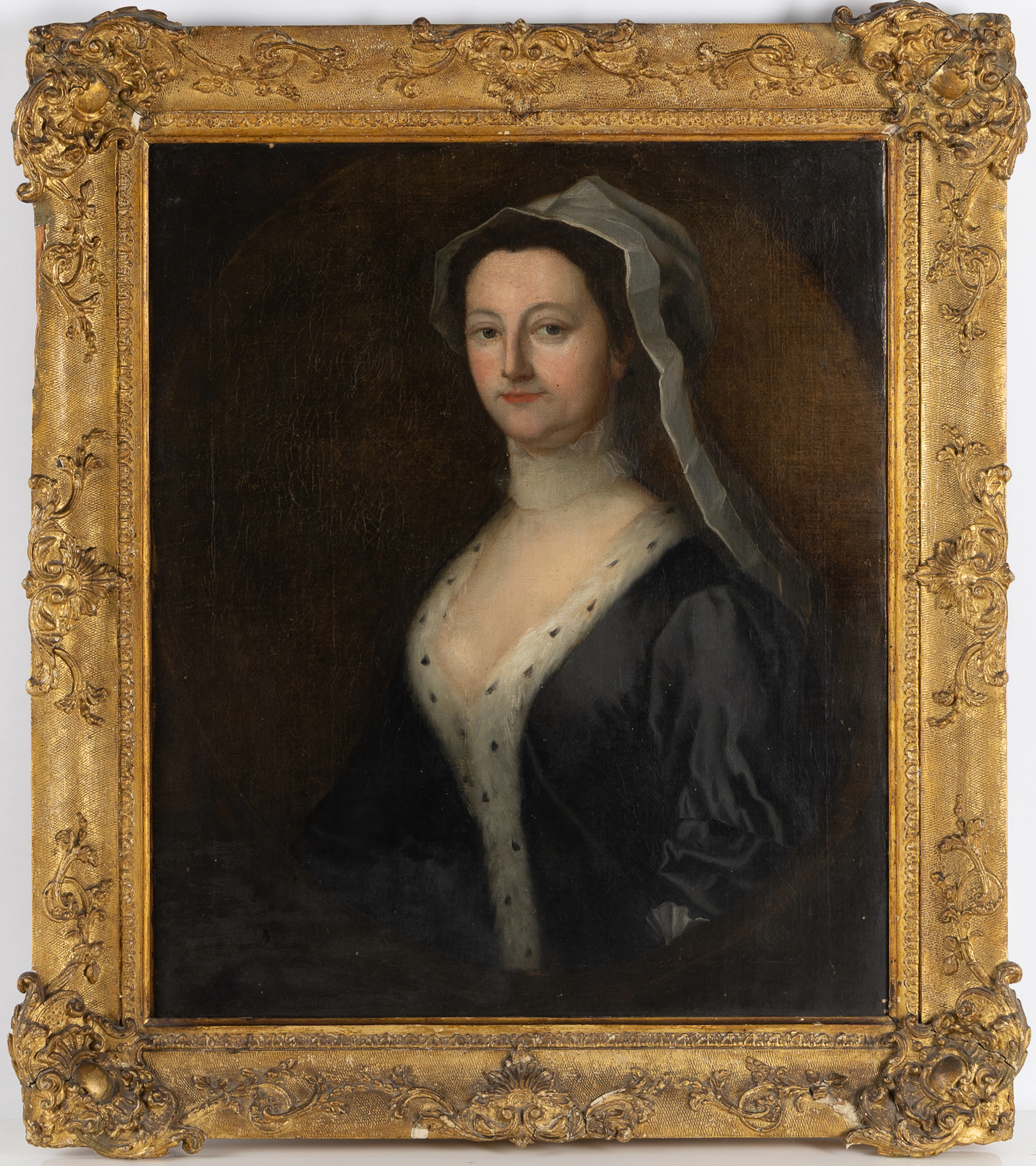 SVENSK KONSTNÄR. Porträtt, olja på duk, 1700-talets början.