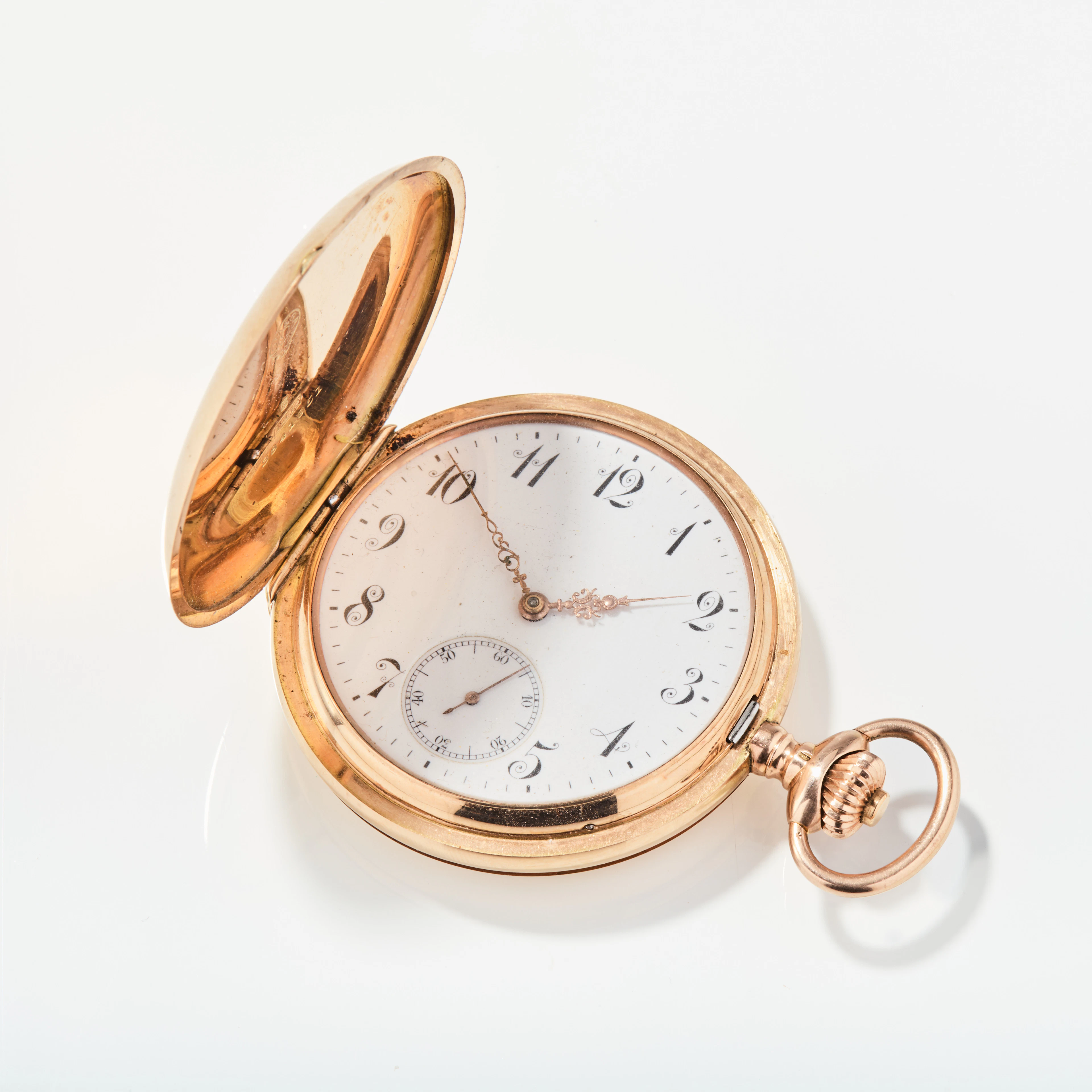 OMEGA, fickur, 53 mm, savonett, 14K guld, ca 1910.
