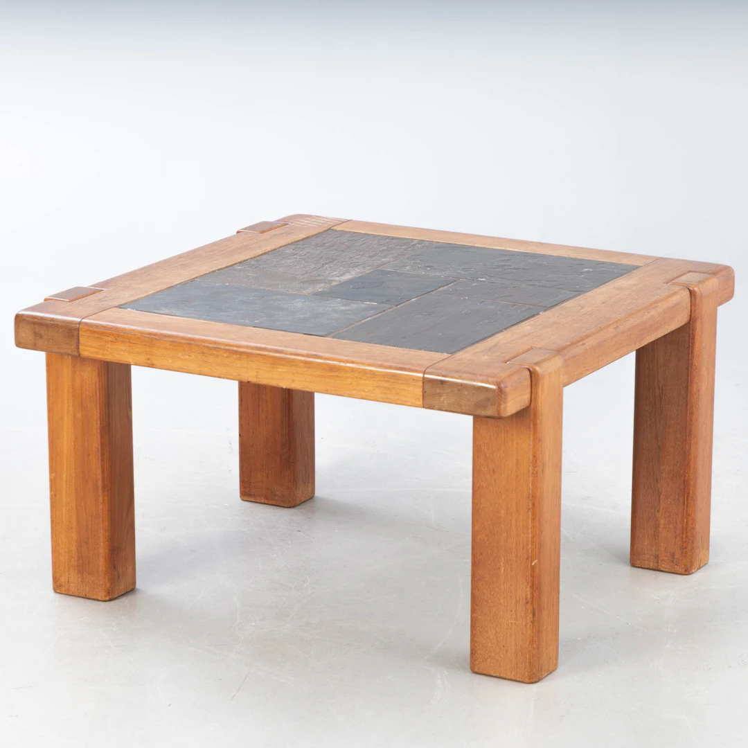 Teak Sofatisch mit Kacheln, Dänemark, 1960-1970er Jahre.